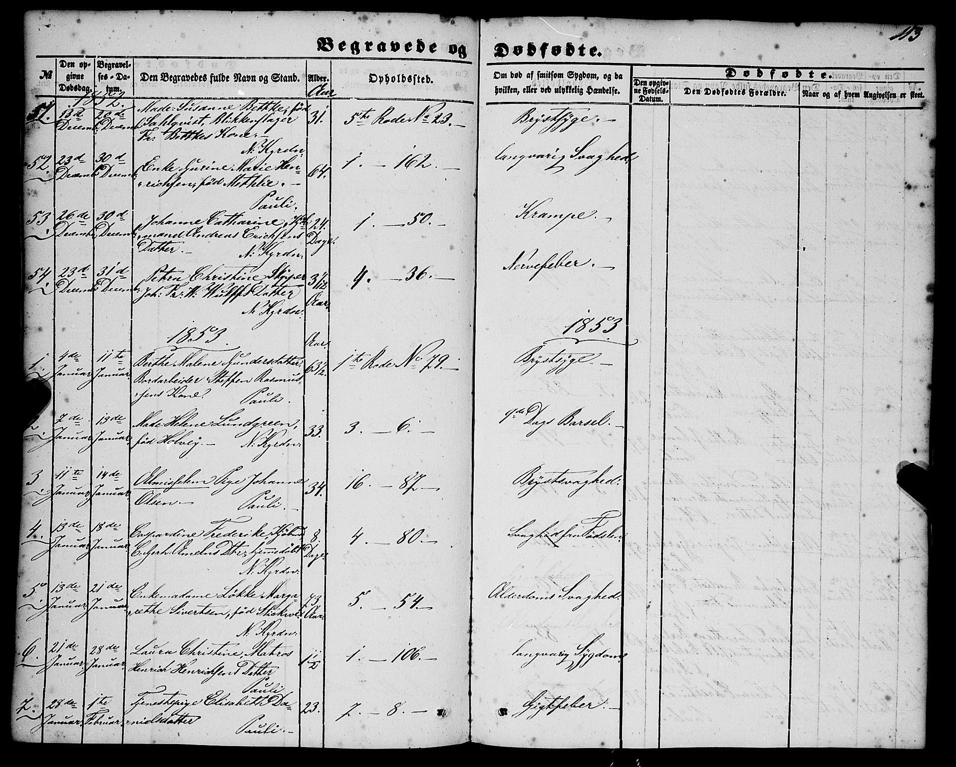 Nykirken Sokneprestembete, AV/SAB-A-77101/H/Haa/L0042: Parish register (official) no. E 2, 1850-1868, p. 113