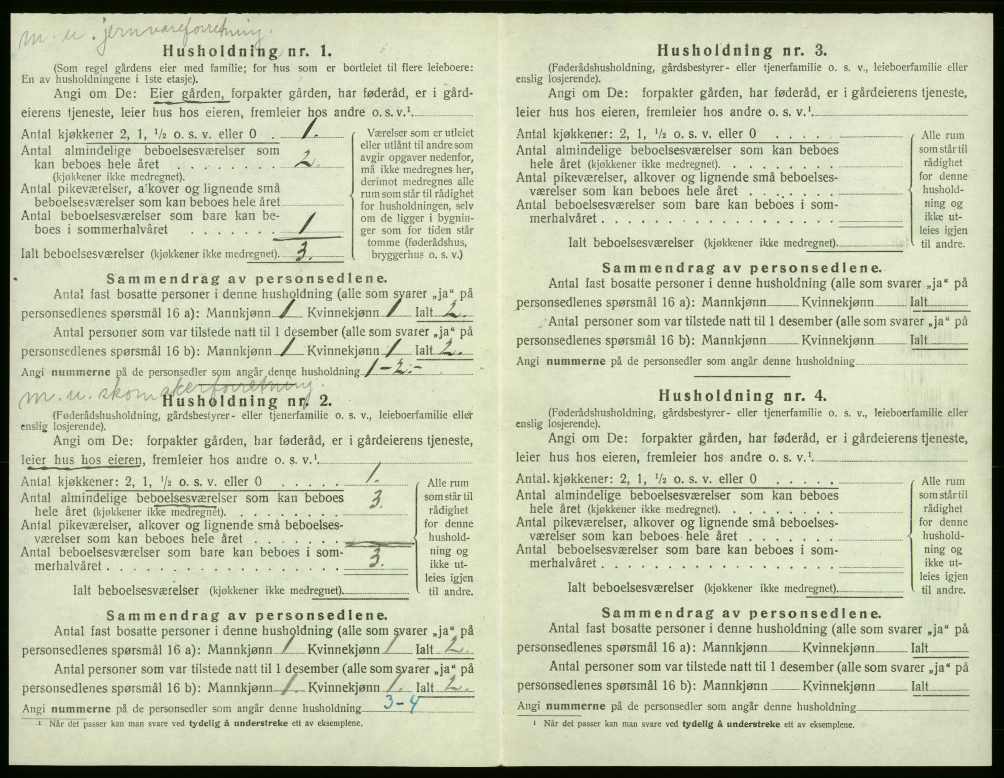 SAB, 1920 census for Stord, 1920, p. 772