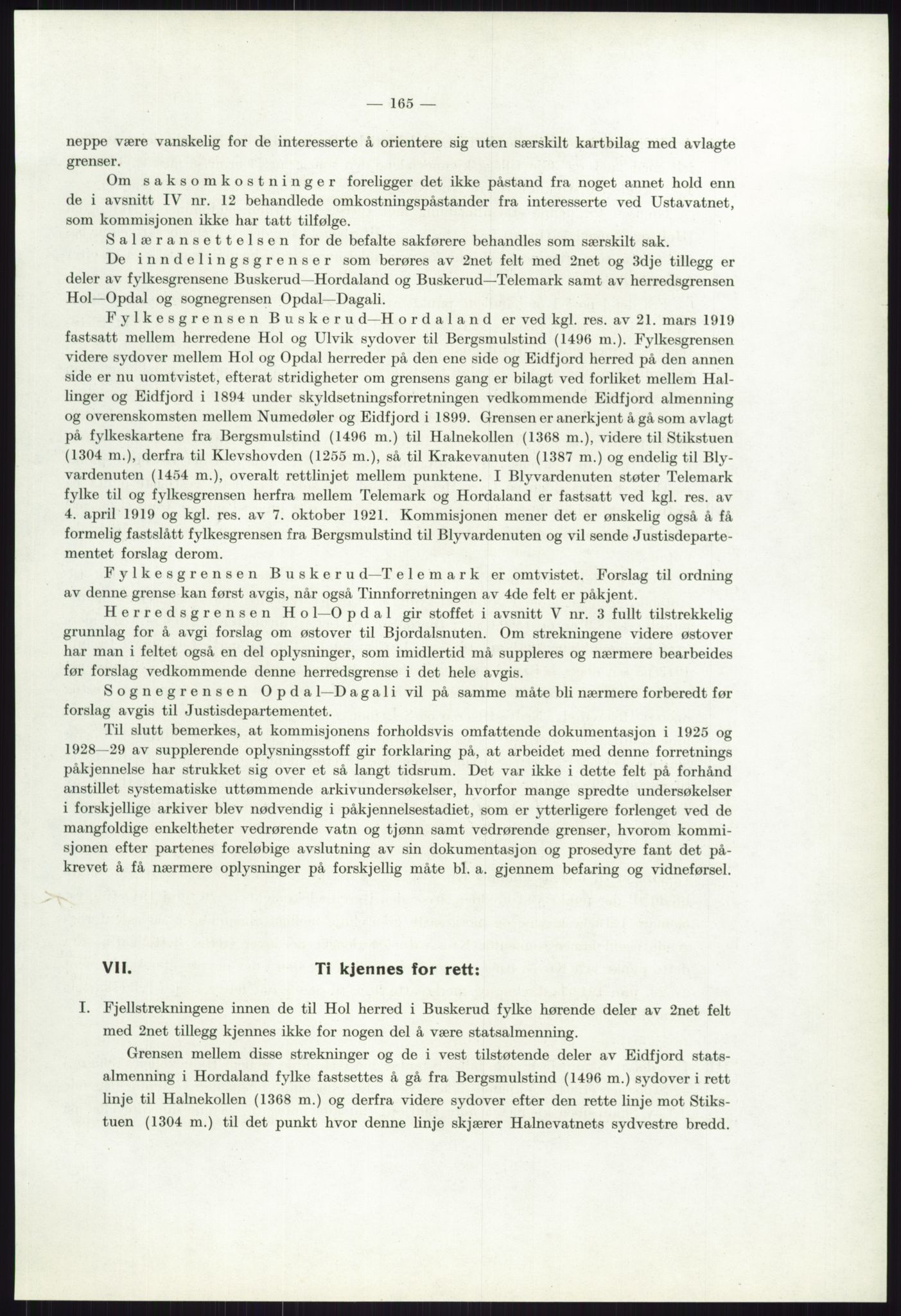 Høyfjellskommisjonen, AV/RA-S-1546/X/Xa/L0001: Nr. 1-33, 1909-1953, p. 1147