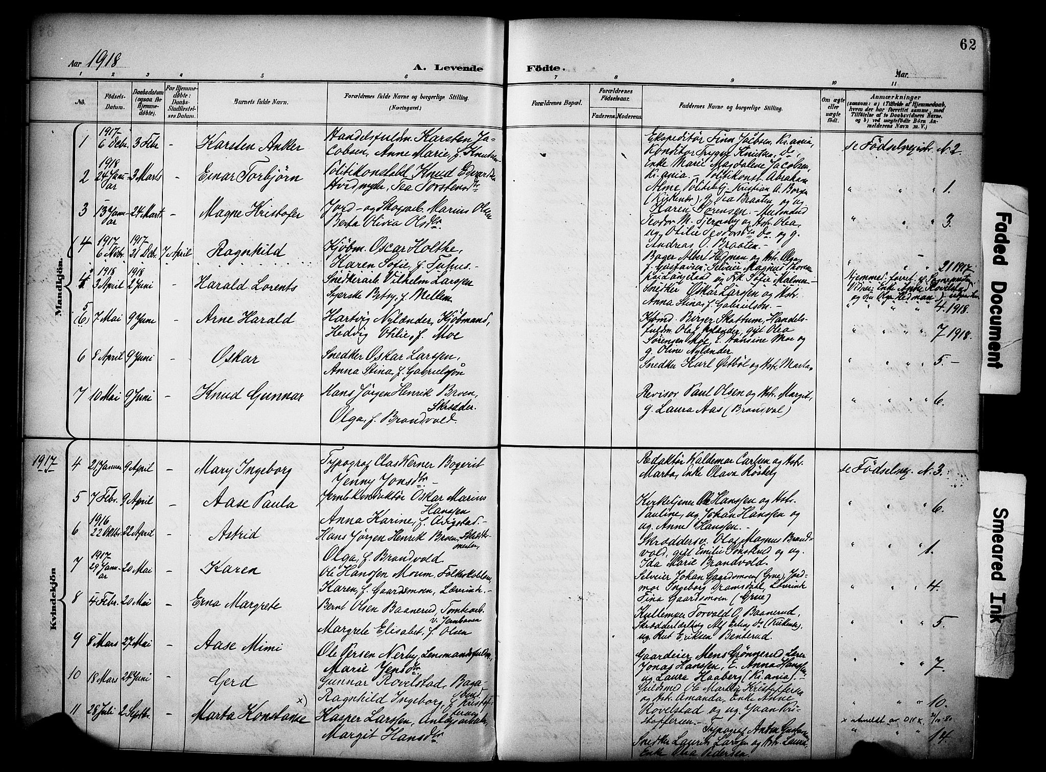 Vinger prestekontor, AV/SAH-PREST-024/H/Ha/Haa/L0016: Parish register (official) no. 16, 1898-1920, p. 62