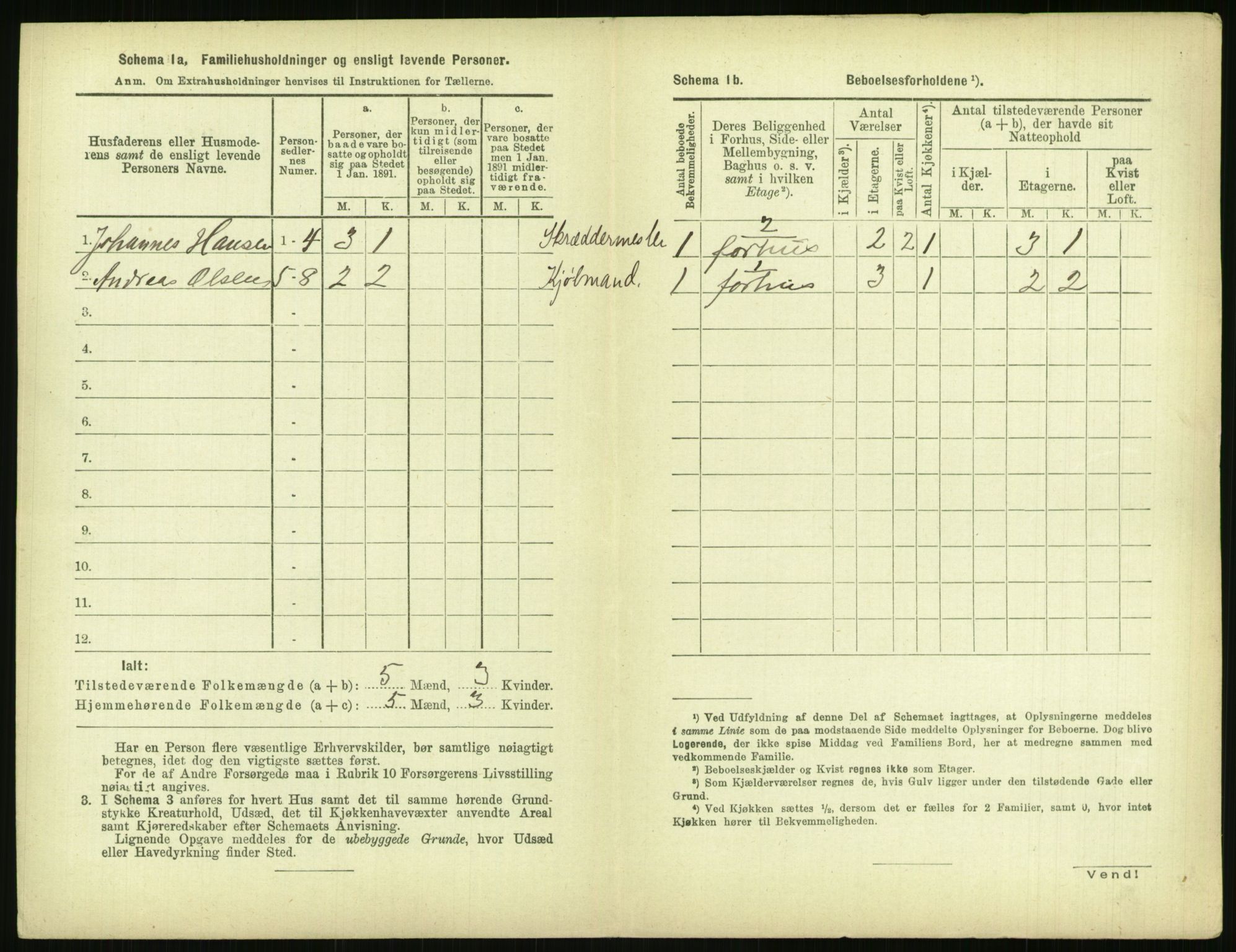 RA, 1891 census for 0806 Skien, 1891, p. 213