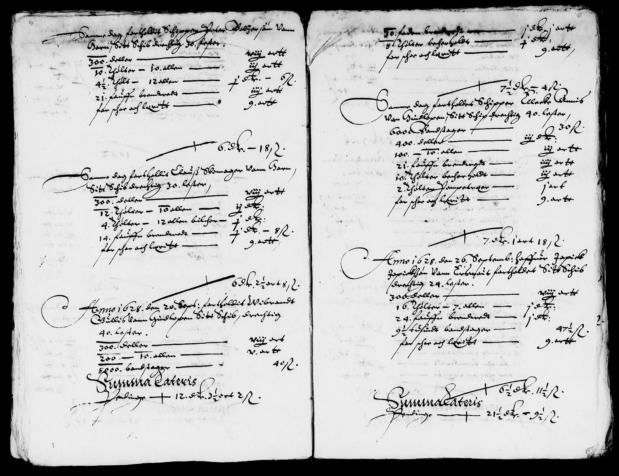 Rentekammeret inntil 1814, Reviderte regnskaper, Lensregnskaper, AV/RA-EA-5023/R/Rb/Rbq/L0018: Nedenes len. Mandals len. Råbyggelag., 1628-1630