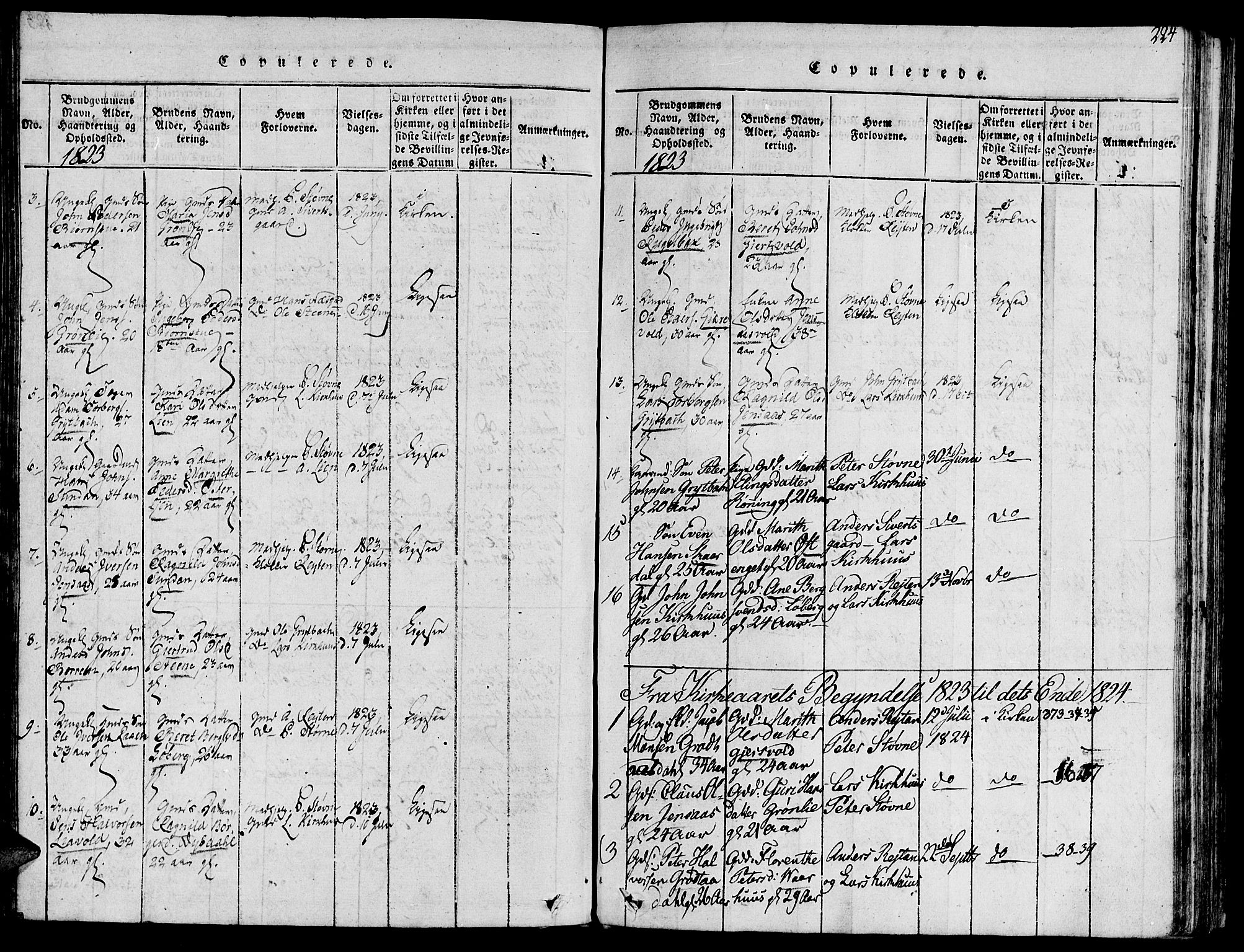 Ministerialprotokoller, klokkerbøker og fødselsregistre - Sør-Trøndelag, SAT/A-1456/685/L0956: Parish register (official) no. 685A03 /3, 1817-1829, p. 224