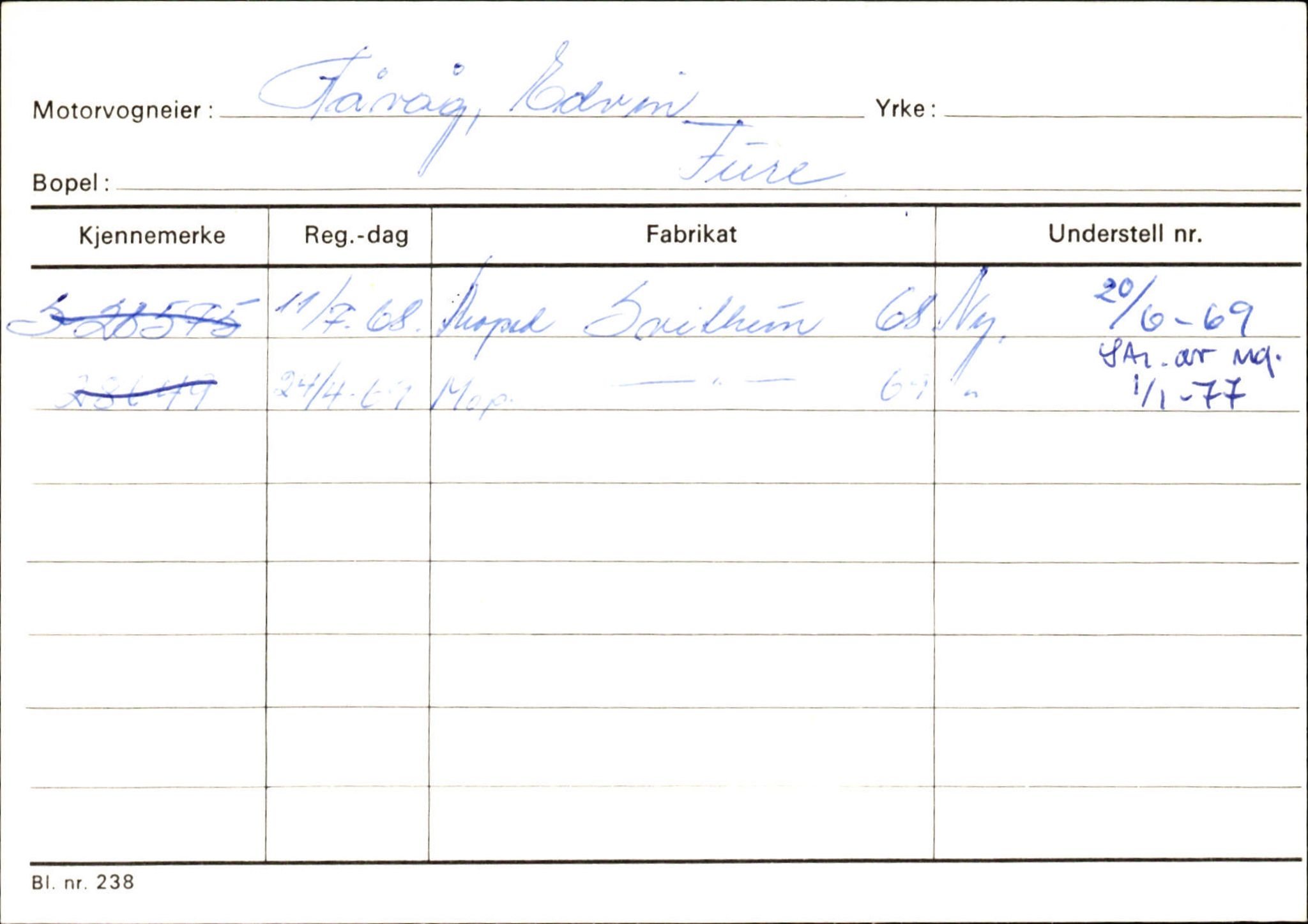 Statens vegvesen, Sogn og Fjordane vegkontor, AV/SAB-A-5301/4/F/L0132: Eigarregister Askvoll A-Å. Balestrand A-Å, 1945-1975, p. 640