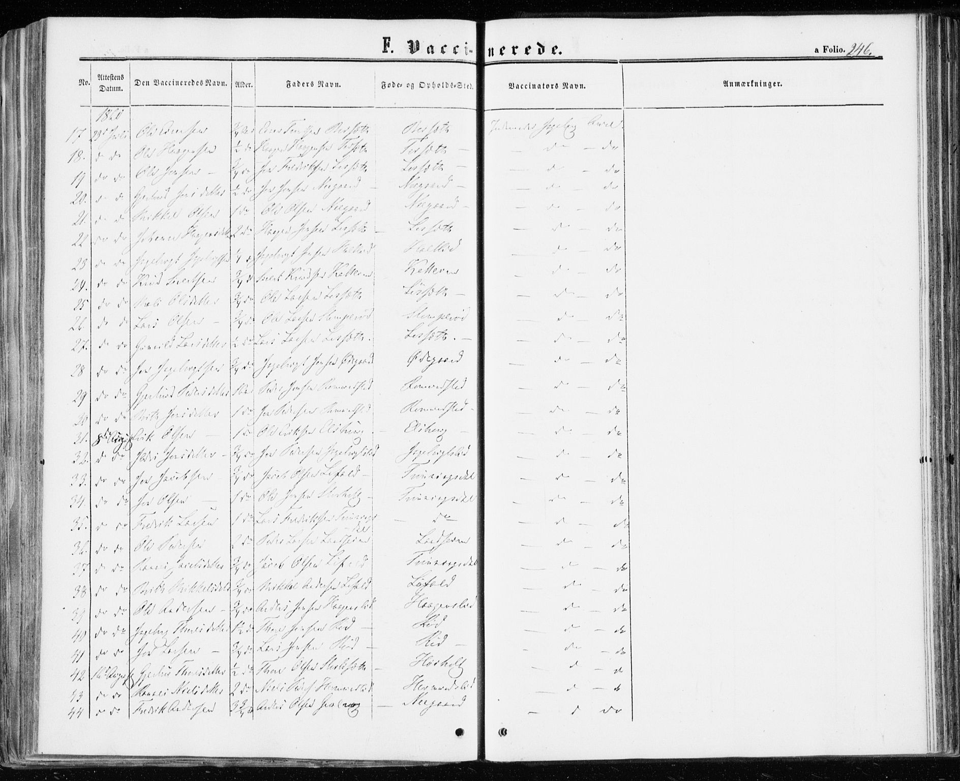 Ministerialprotokoller, klokkerbøker og fødselsregistre - Møre og Romsdal, AV/SAT-A-1454/598/L1067: Parish register (official) no. 598A01, 1858-1871, p. 246