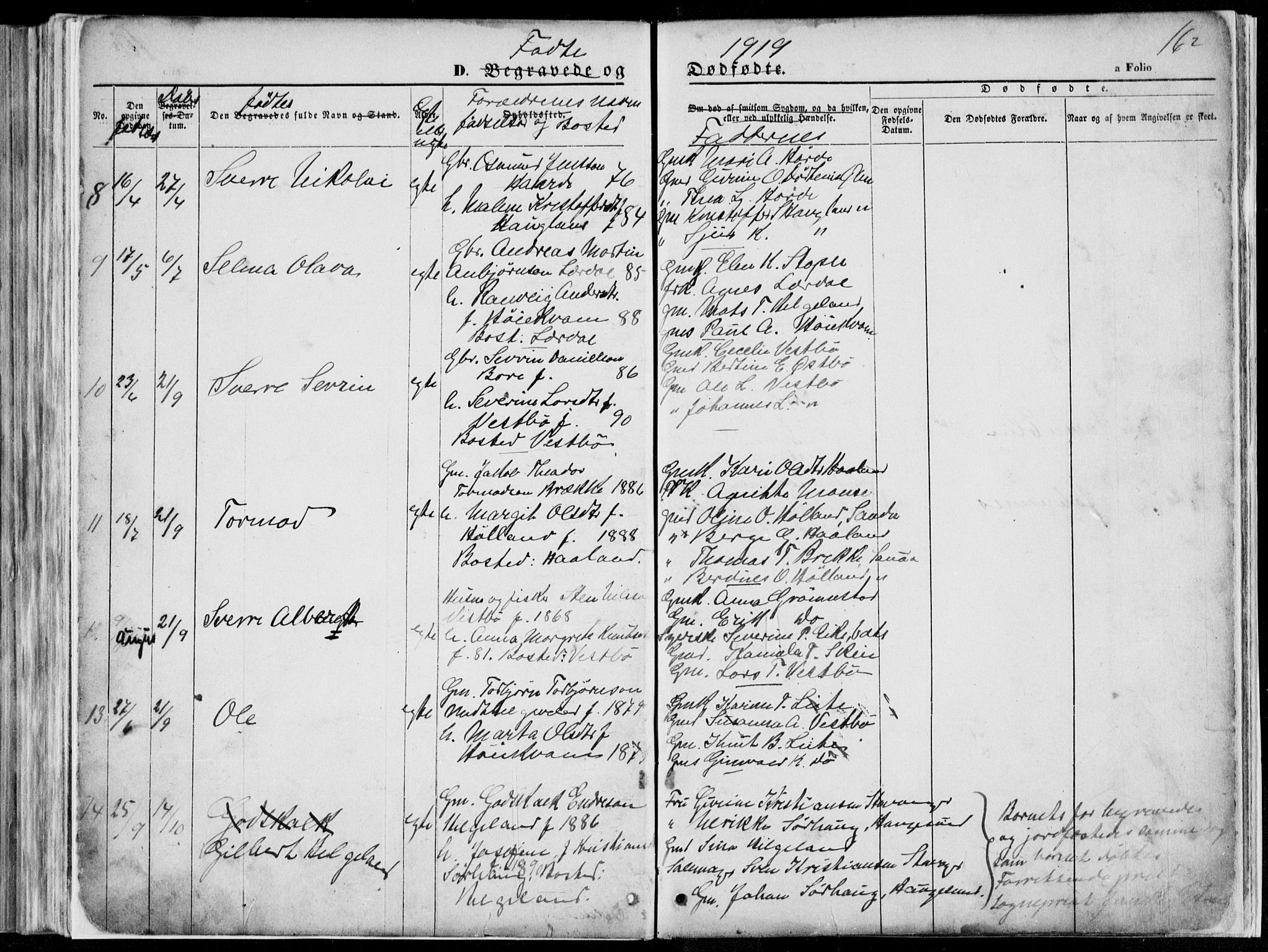Vikedal sokneprestkontor, SAST/A-101840/01/V: Parish register (copy) no. B 10, 1864-1926, p. 162