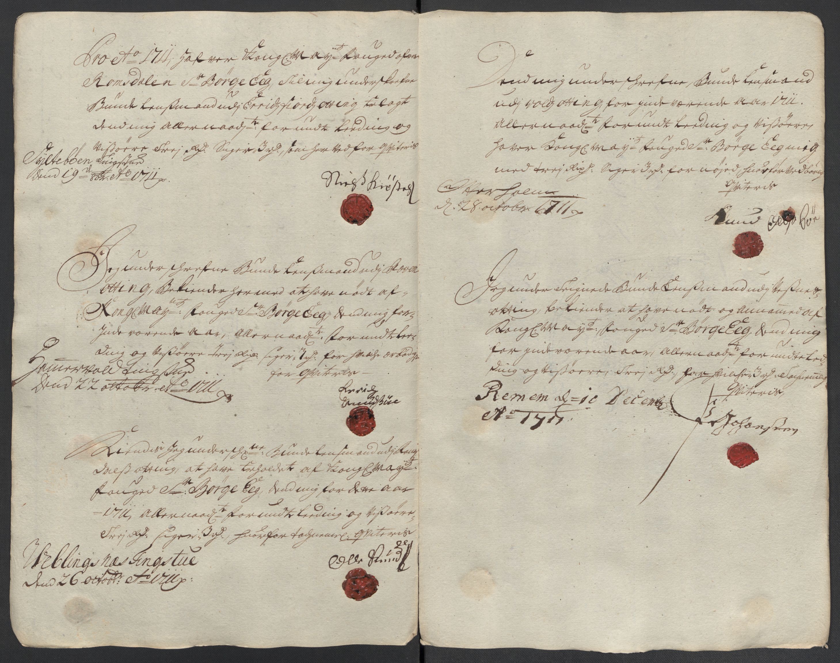 Rentekammeret inntil 1814, Reviderte regnskaper, Fogderegnskap, RA/EA-4092/R55/L3660: Fogderegnskap Romsdal, 1711, p. 430