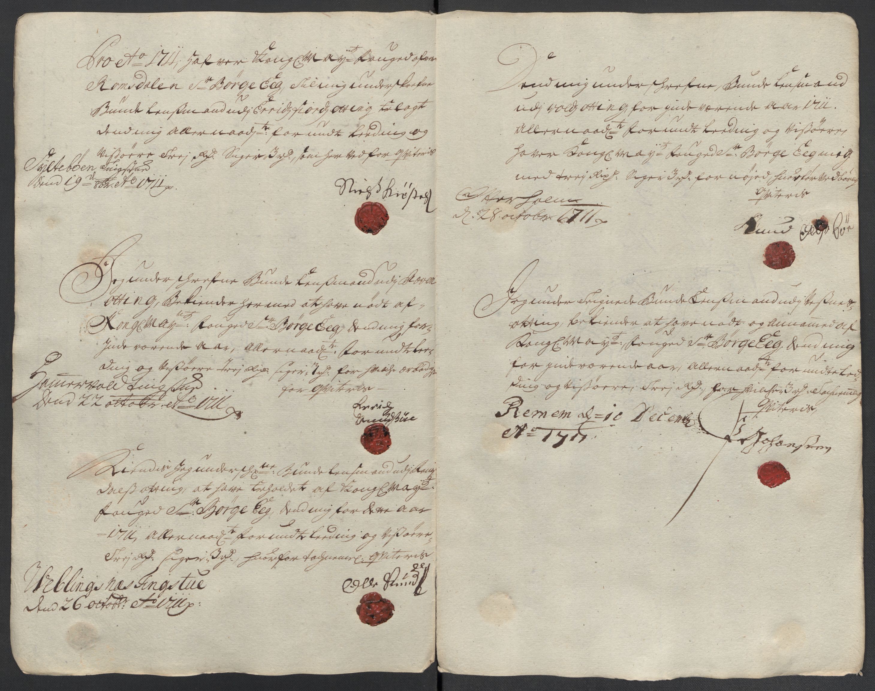 Rentekammeret inntil 1814, Reviderte regnskaper, Fogderegnskap, AV/RA-EA-4092/R55/L3660: Fogderegnskap Romsdal, 1711, p. 430