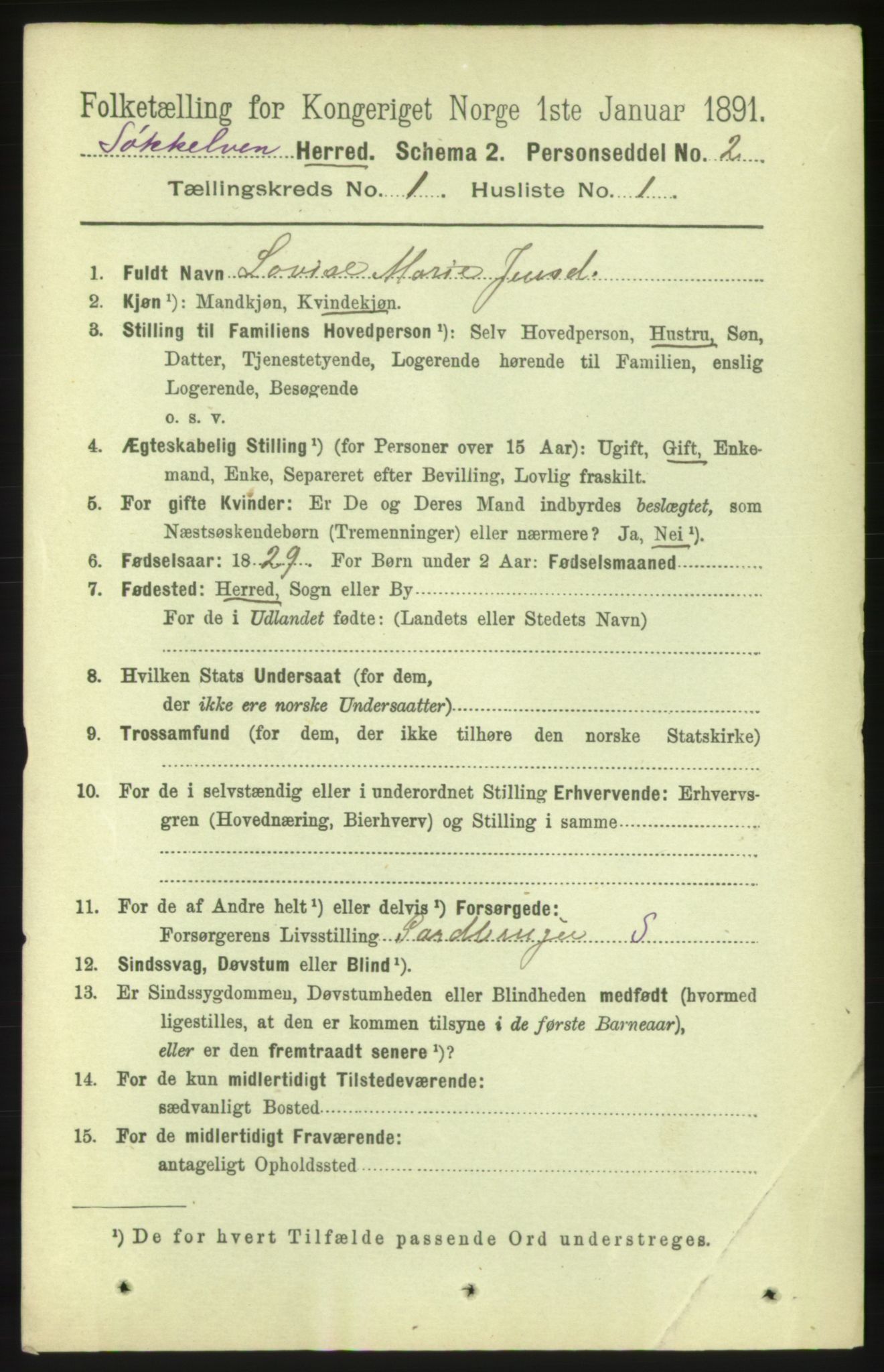 RA, 1891 census for 1528 Sykkylven, 1891, p. 118