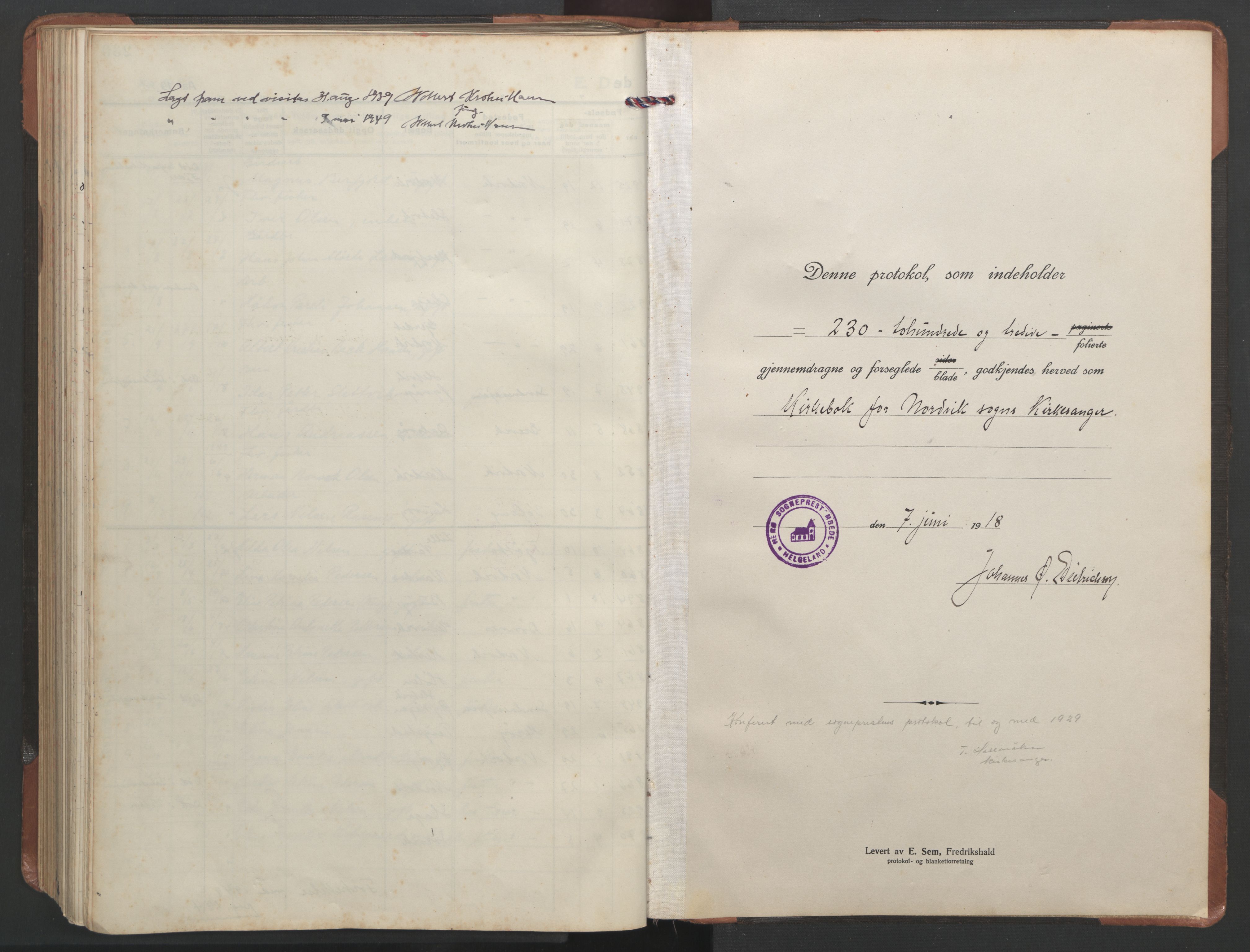 Ministerialprotokoller, klokkerbøker og fødselsregistre - Nordland, SAT/A-1459/836/L0539: Parish register (copy) no. 836C03, 1917-1949