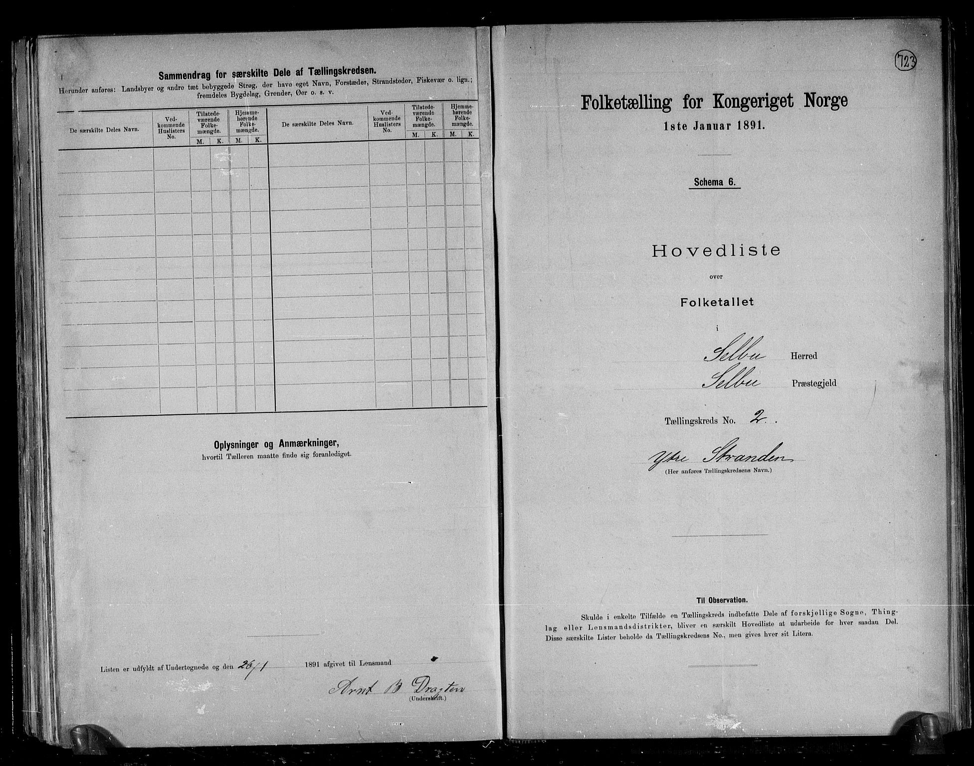 RA, 1891 census for 1664 Selbu, 1891, p. 9