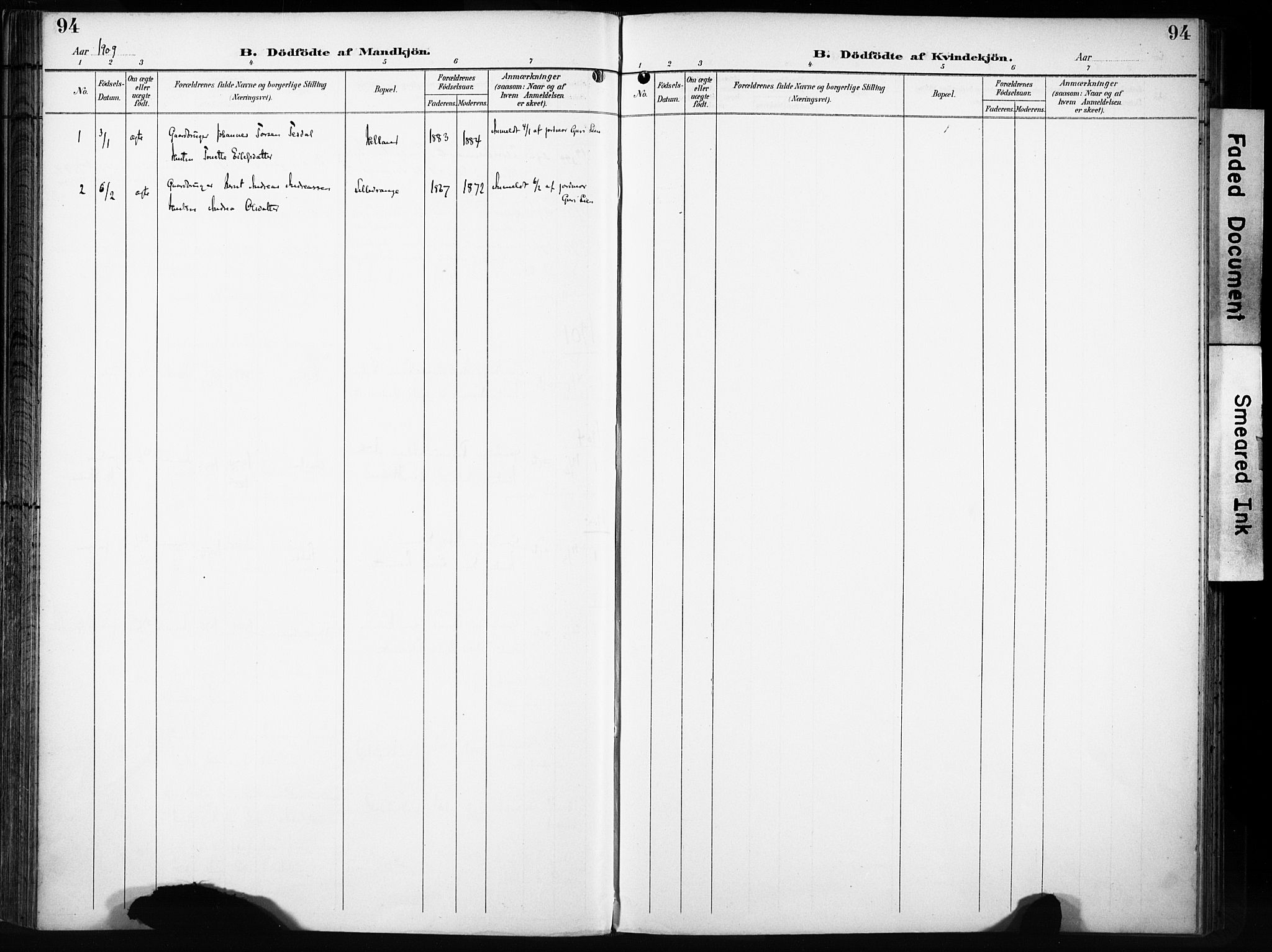 Flekkefjord sokneprestkontor, SAK/1111-0012/F/Fa/Fac/L0009: Parish register (official) no. A 9, 1899-1909, p. 94