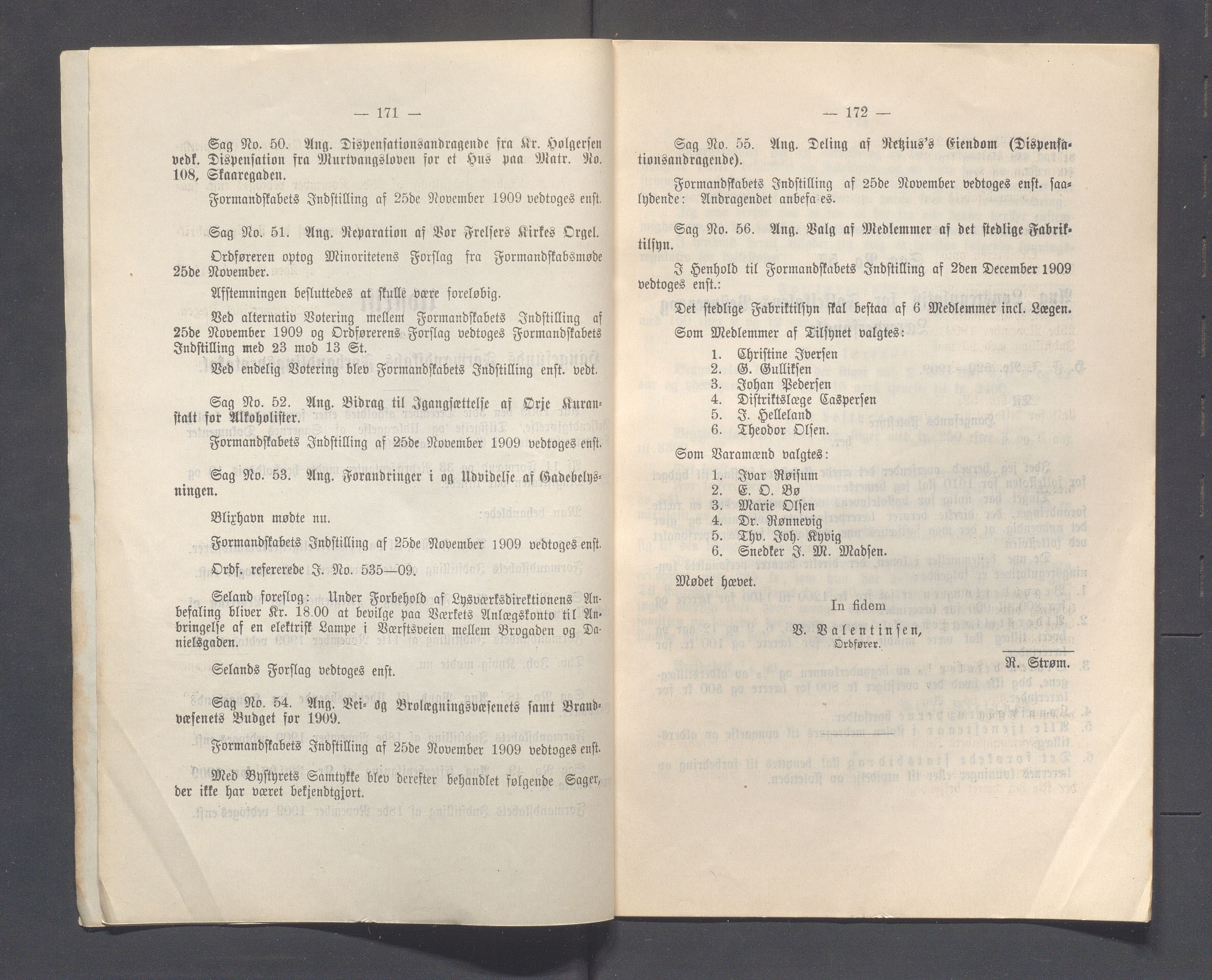 Haugesund kommune - Formannskapet og Bystyret, IKAR/A-740/A/Abb/L0002: Bystyreforhandlinger, 1908-1917, p. 308