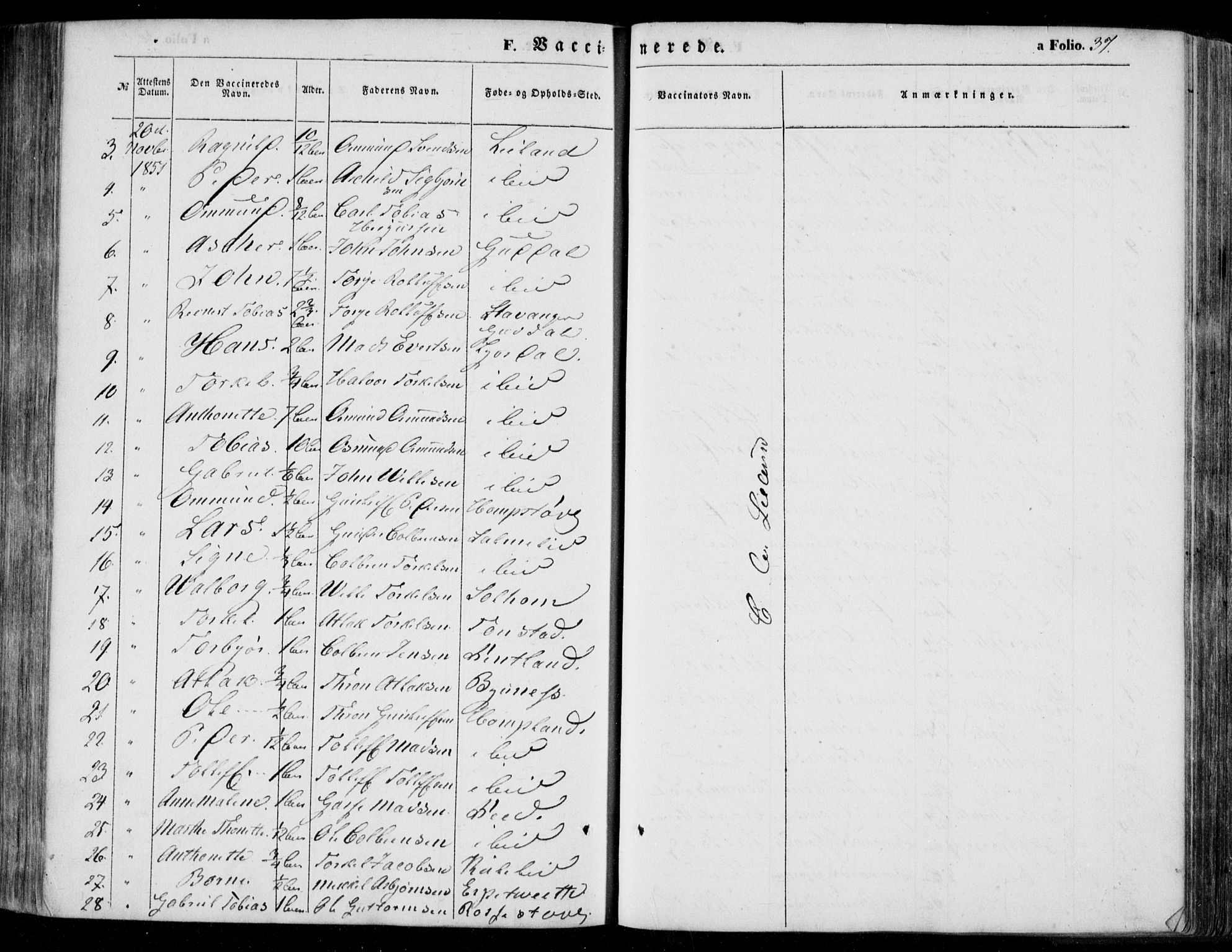 Bakke sokneprestkontor, AV/SAK-1111-0002/F/Fa/Faa/L0005: Parish register (official) no. A 5, 1847-1855, p. 37