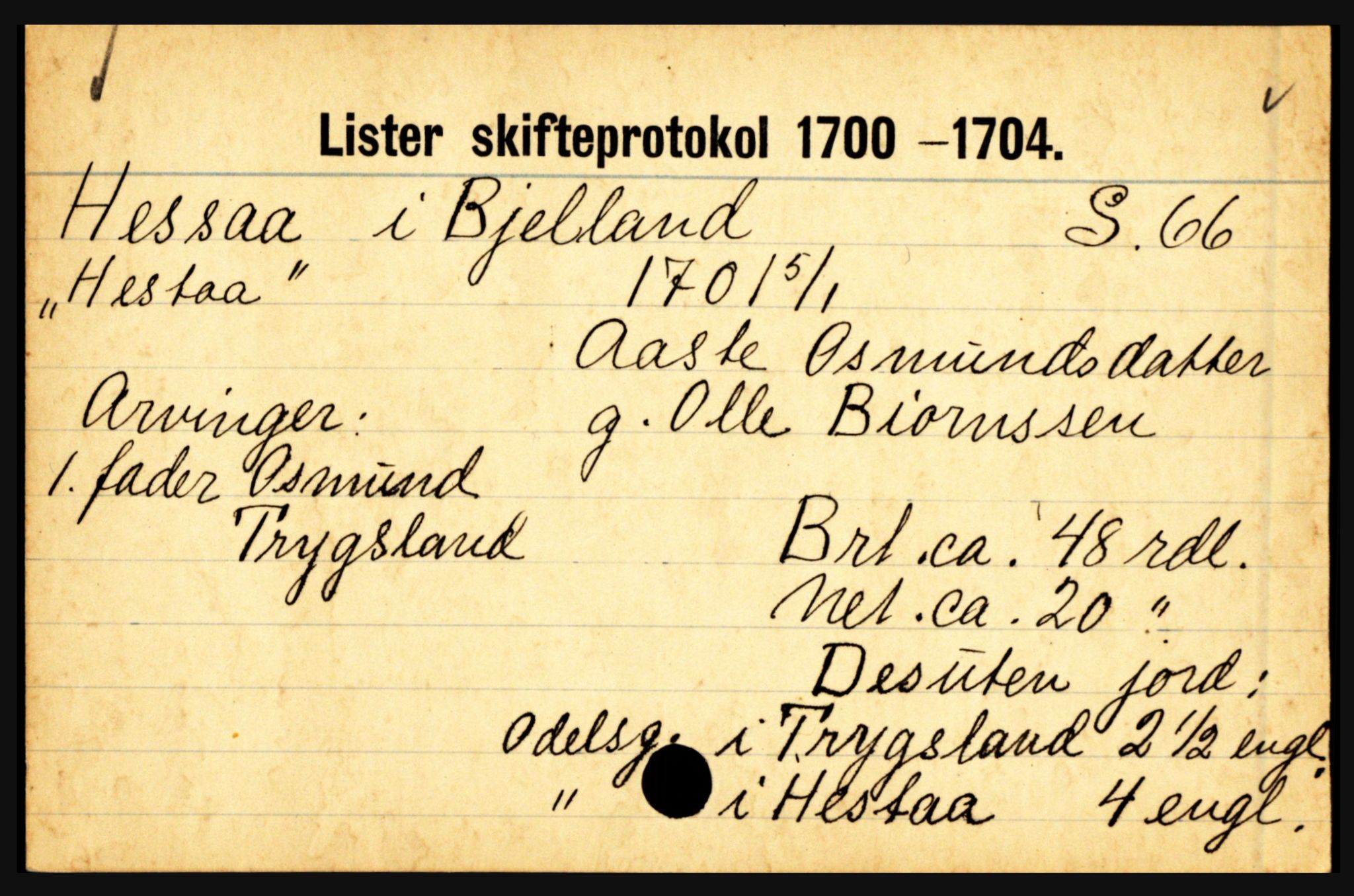 Lister sorenskriveri, AV/SAK-1221-0003/H, p. 15661