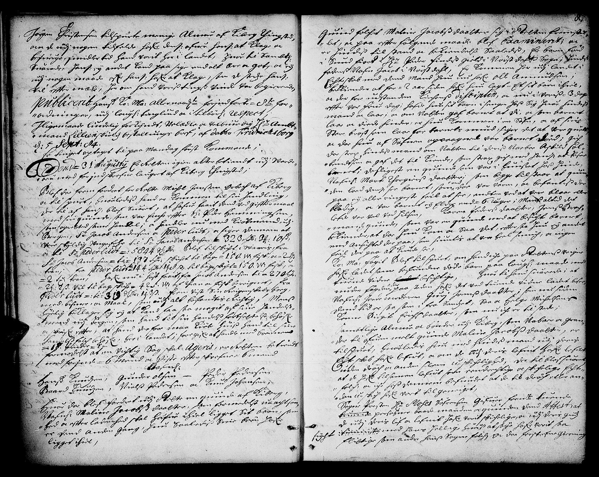Finnmark sorenskriveri, AV/SATØ-S-0053/F/Fa/L0021: Justisprotokoller, 1685-1688, p. 7b-8a