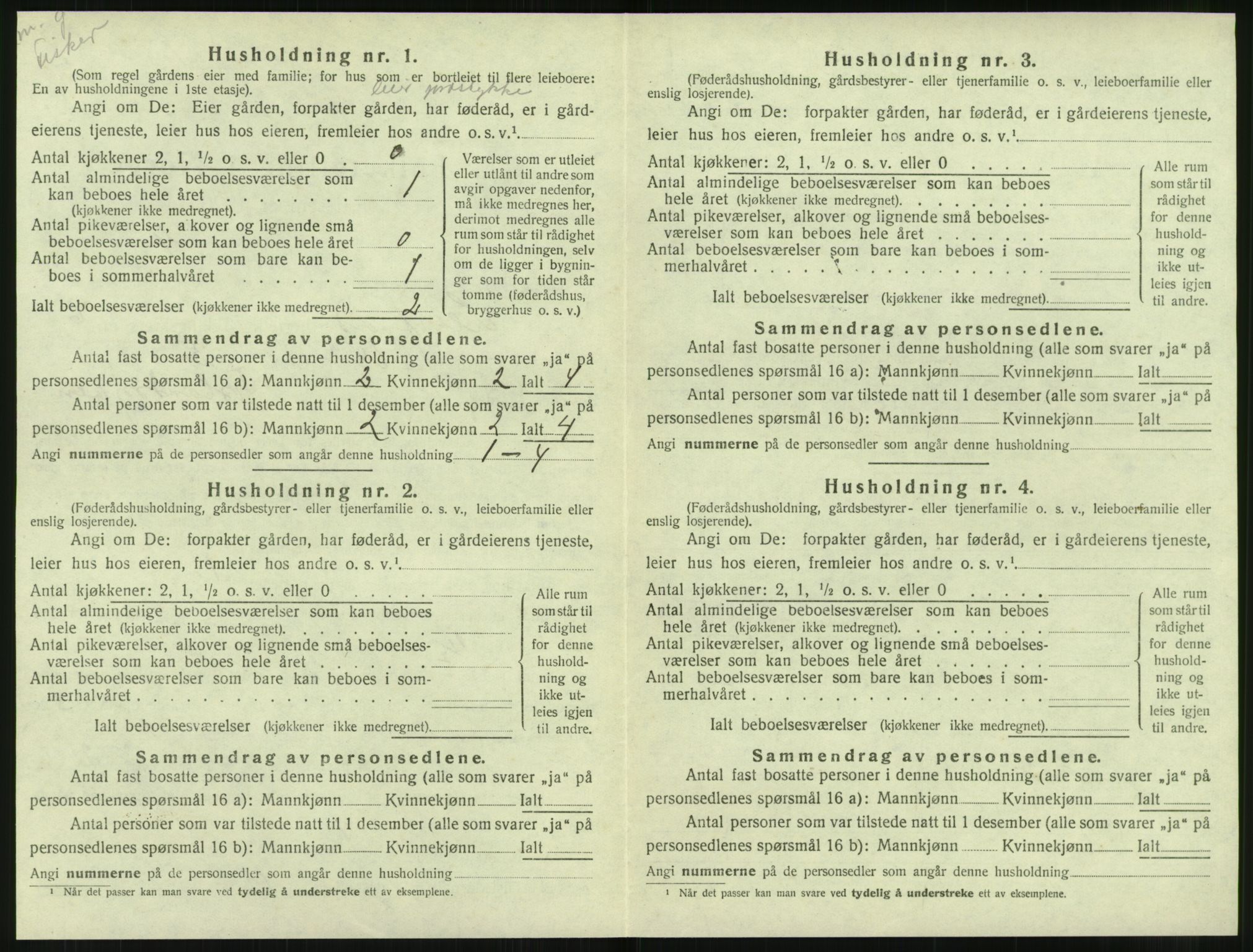 SAT, 1920 census for Leirfjord, 1920, p. 524