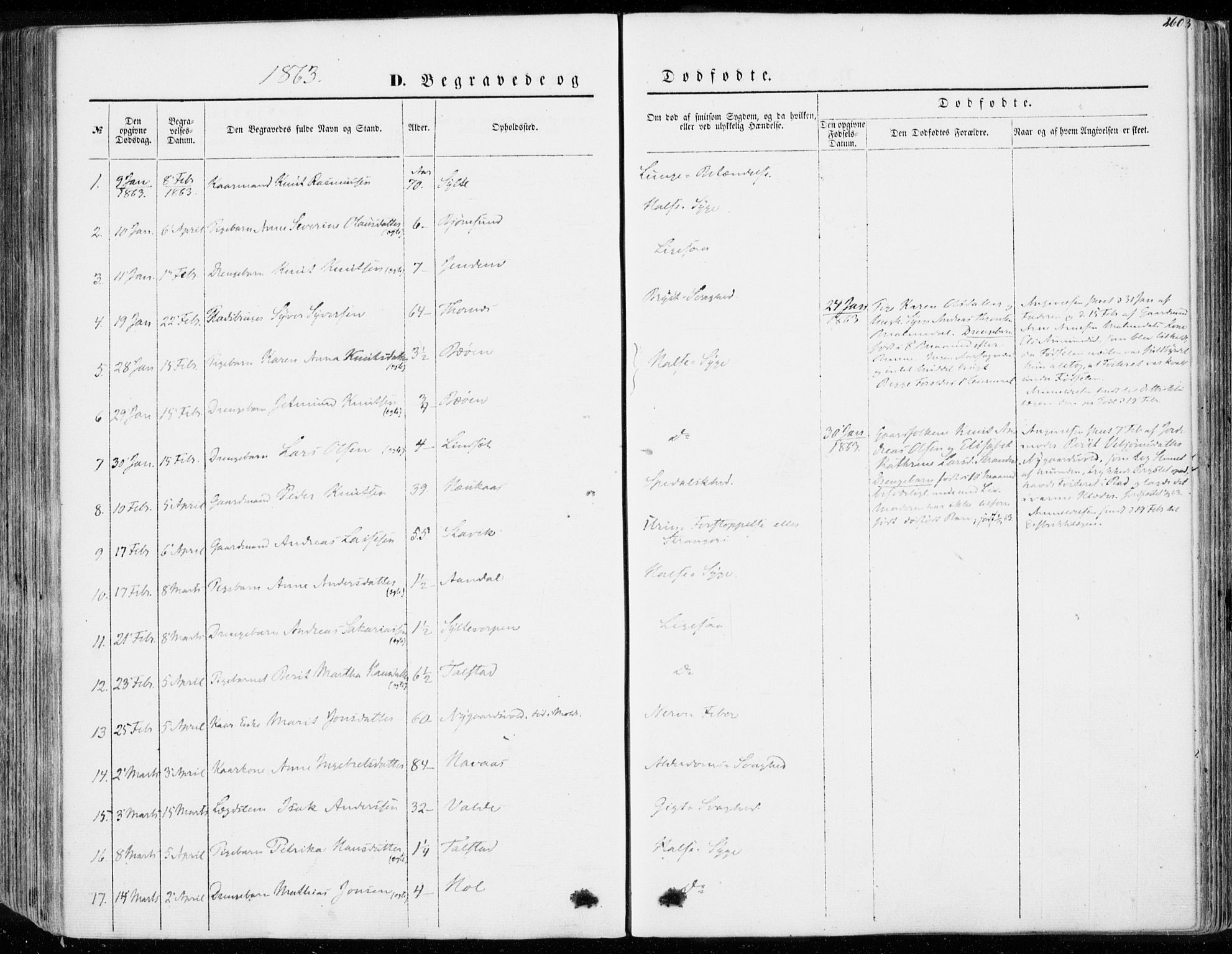 Ministerialprotokoller, klokkerbøker og fødselsregistre - Møre og Romsdal, AV/SAT-A-1454/565/L0748: Parish register (official) no. 565A02, 1845-1872, p. 260