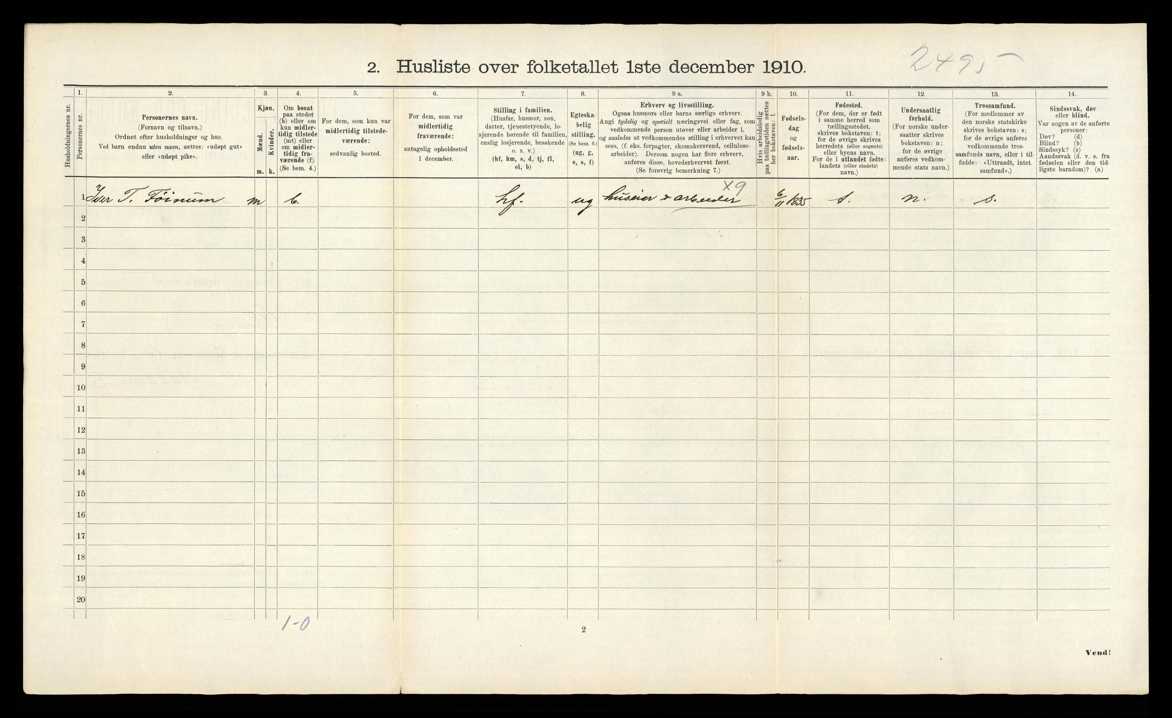 RA, 1910 census for Grong, 1910, p. 39