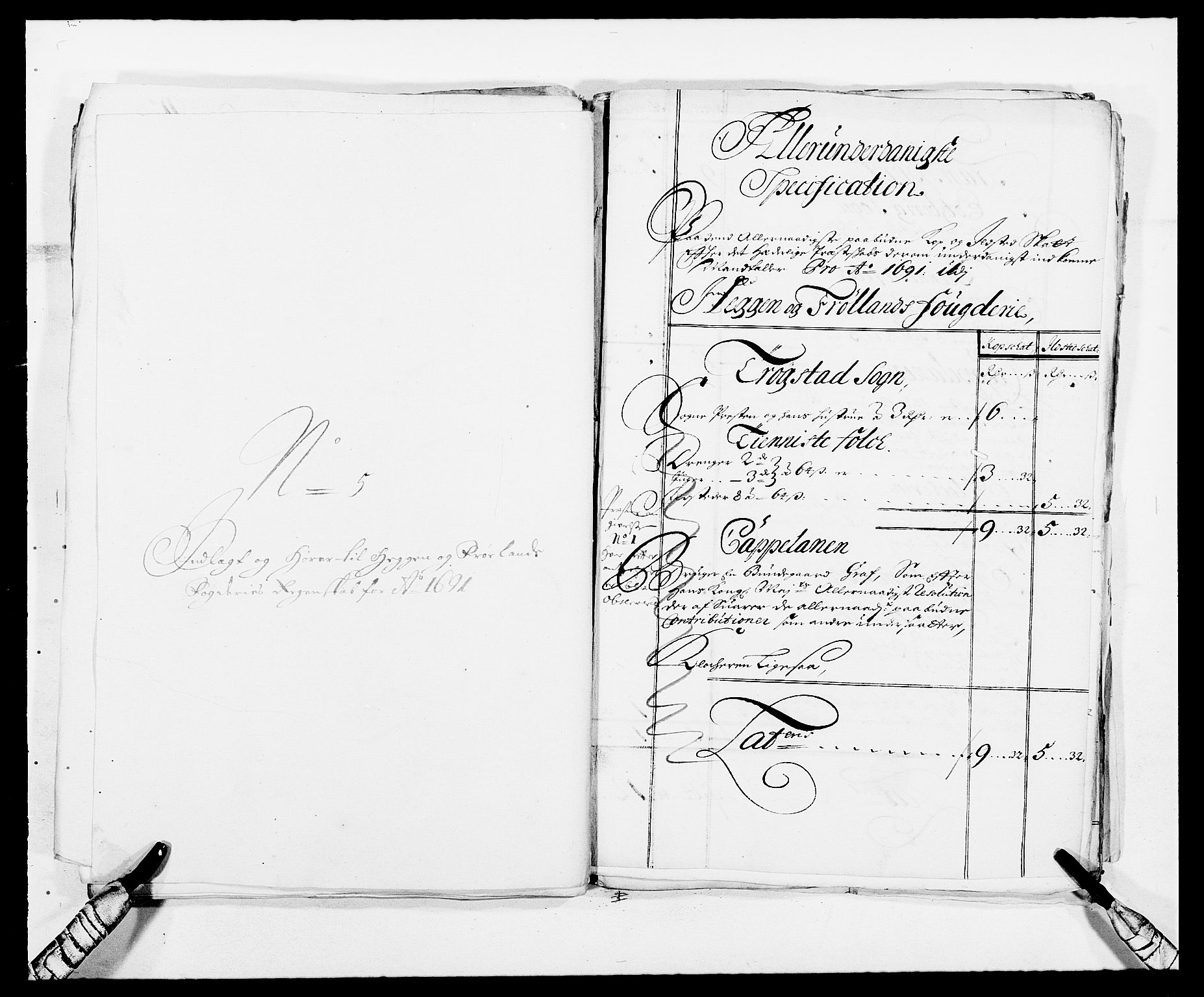 Rentekammeret inntil 1814, Reviderte regnskaper, Fogderegnskap, RA/EA-4092/R06/L0283: Fogderegnskap Heggen og Frøland, 1691-1693, p. 71