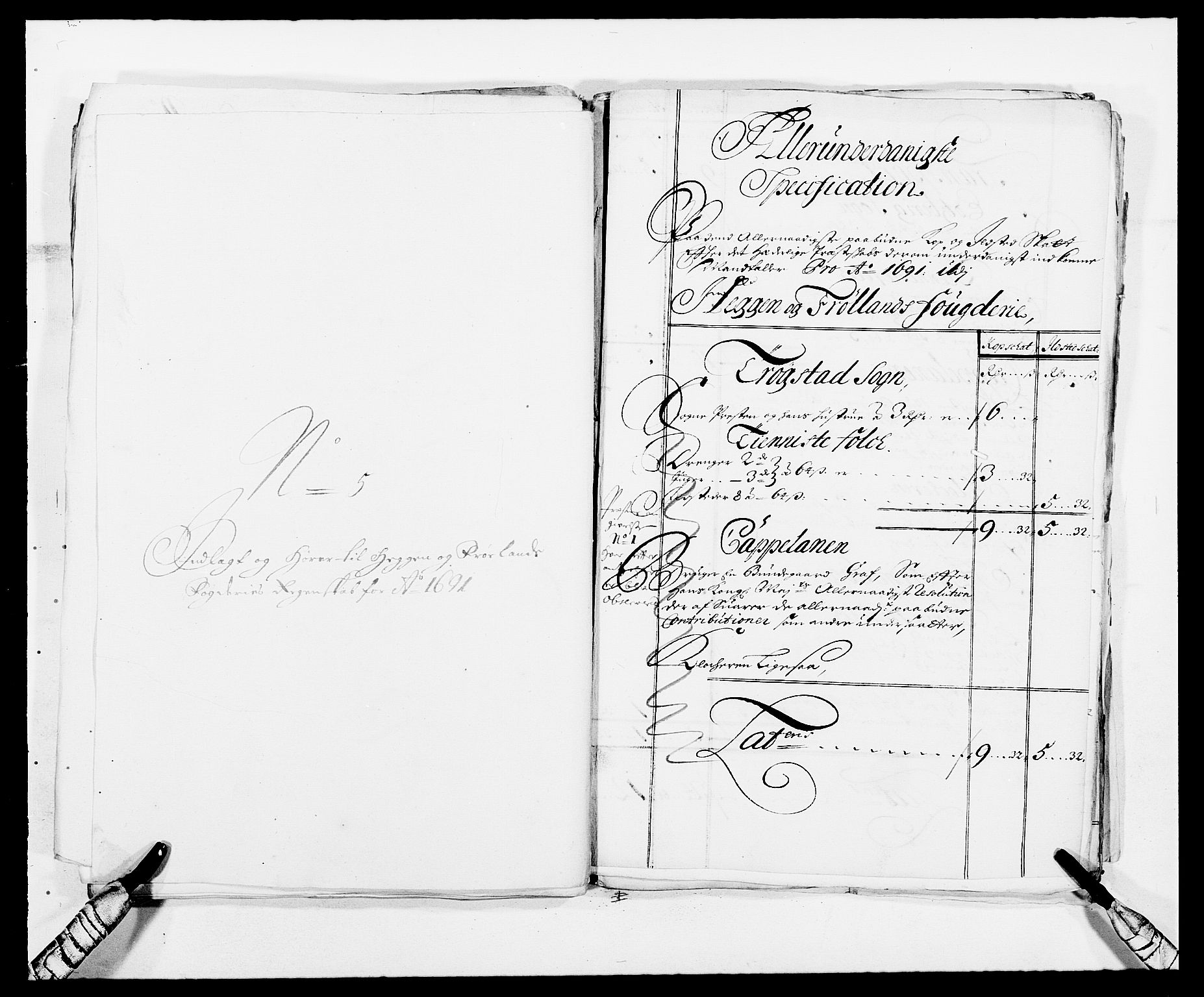 Rentekammeret inntil 1814, Reviderte regnskaper, Fogderegnskap, AV/RA-EA-4092/R06/L0283: Fogderegnskap Heggen og Frøland, 1691-1693, p. 71