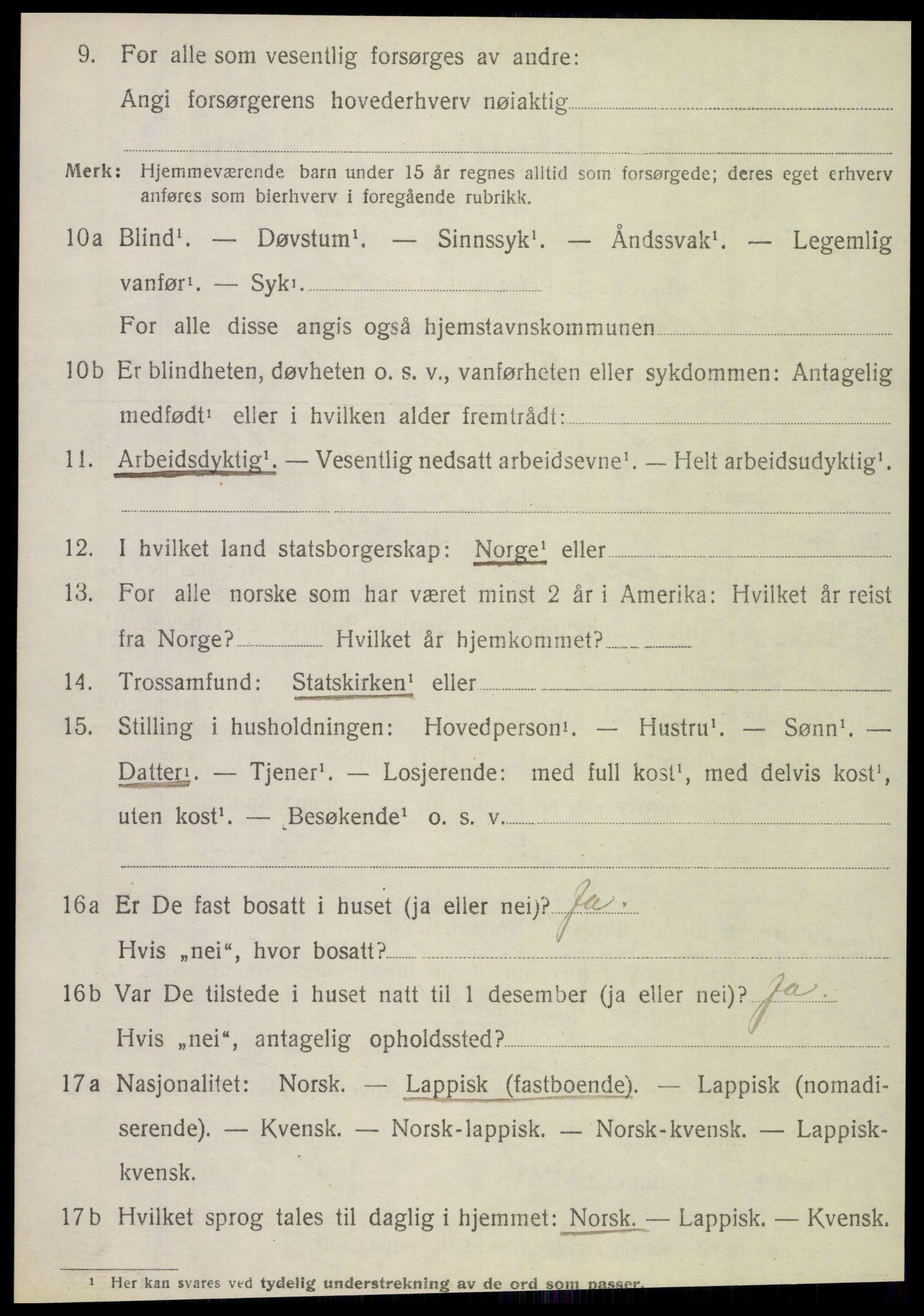 SAT, 1920 census for Hattfjelldal, 1920, p. 2723