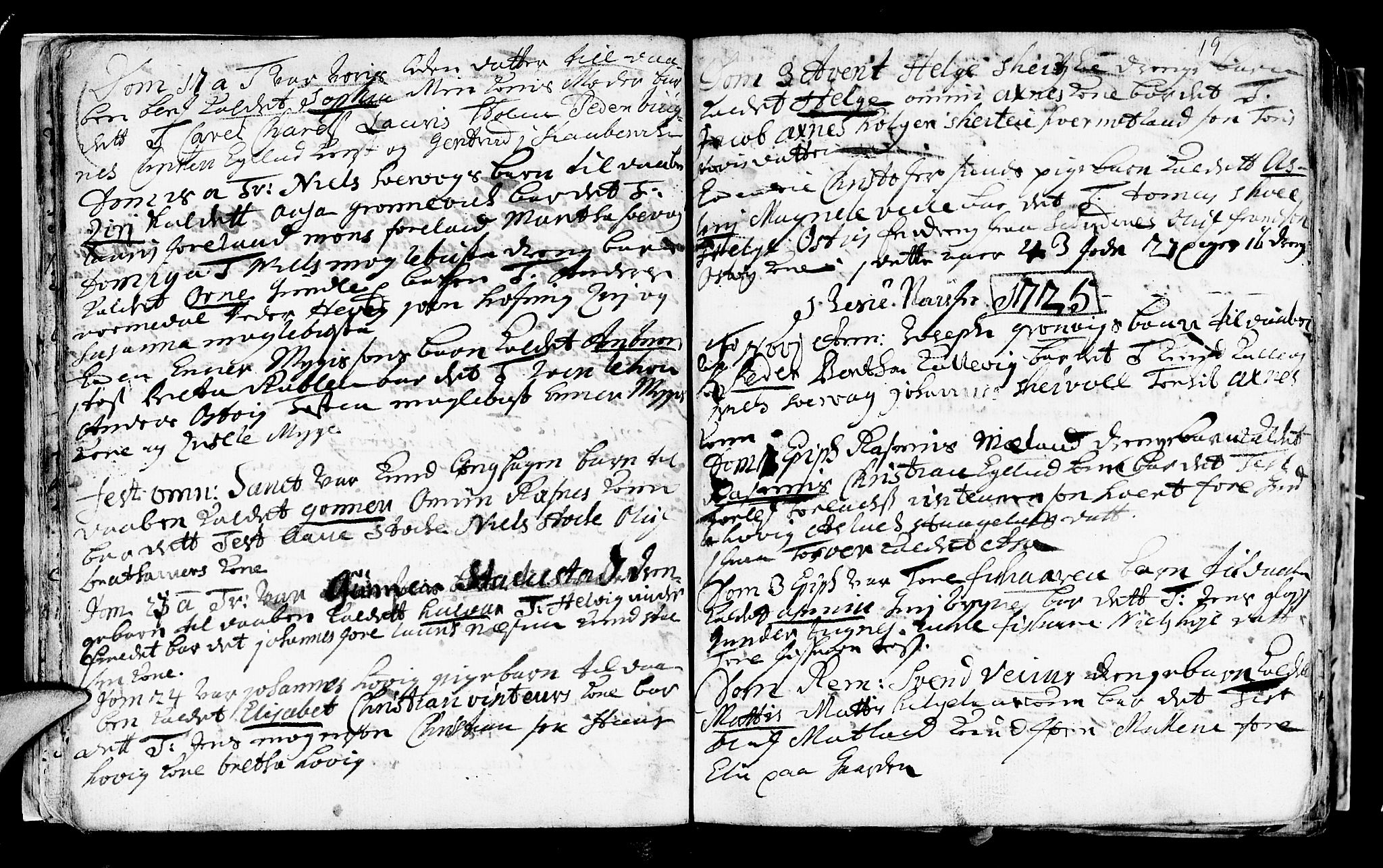 Avaldsnes sokneprestkontor, AV/SAST-A -101851/H/Ha/Haa/L0001: Parish register (official) no. A 1, 1711-1764, p. 19