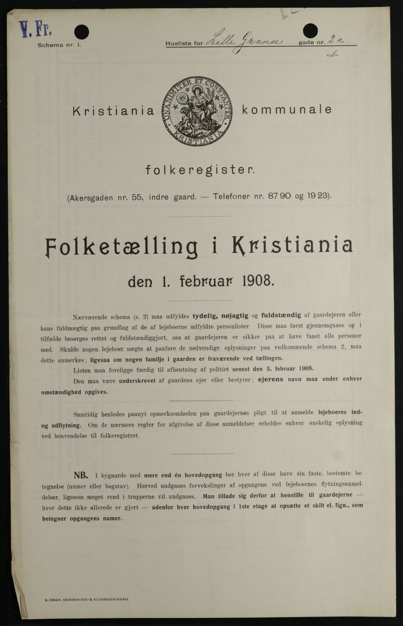 OBA, Municipal Census 1908 for Kristiania, 1908, p. 51620