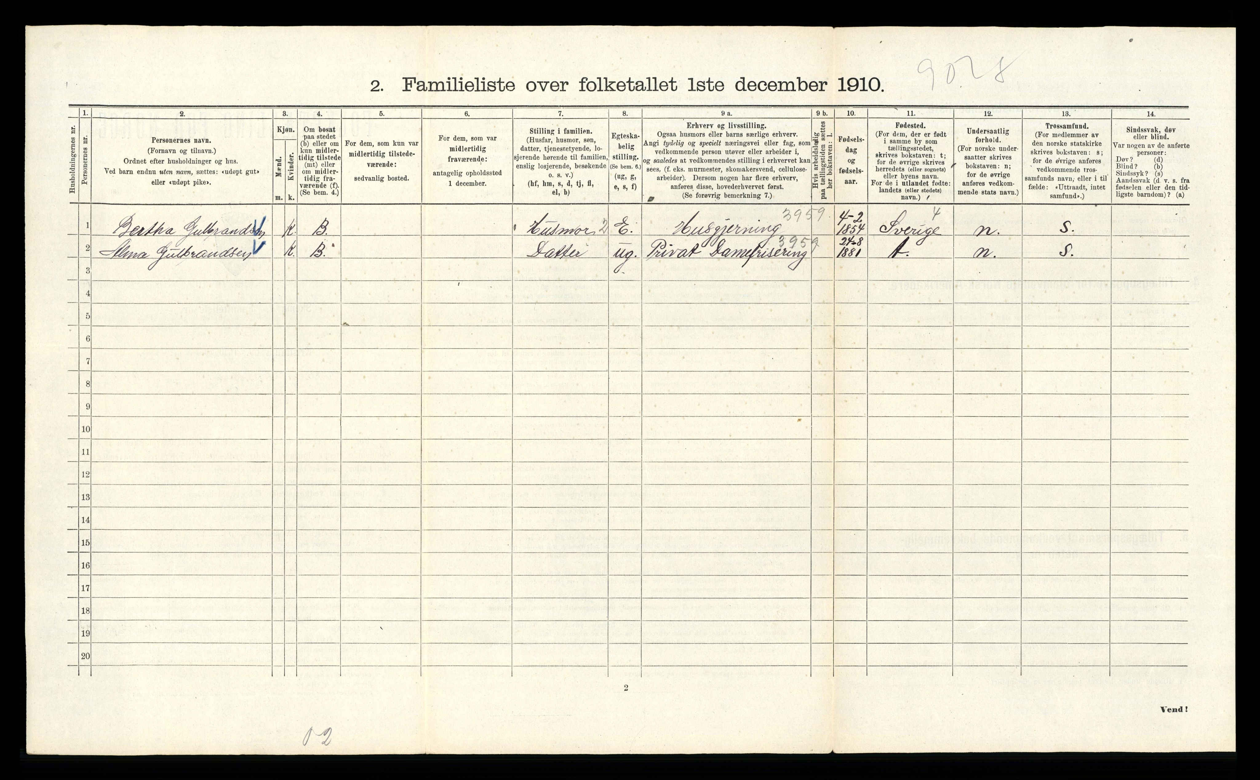 RA, 1910 census for Kristiania, 1910, p. 79076