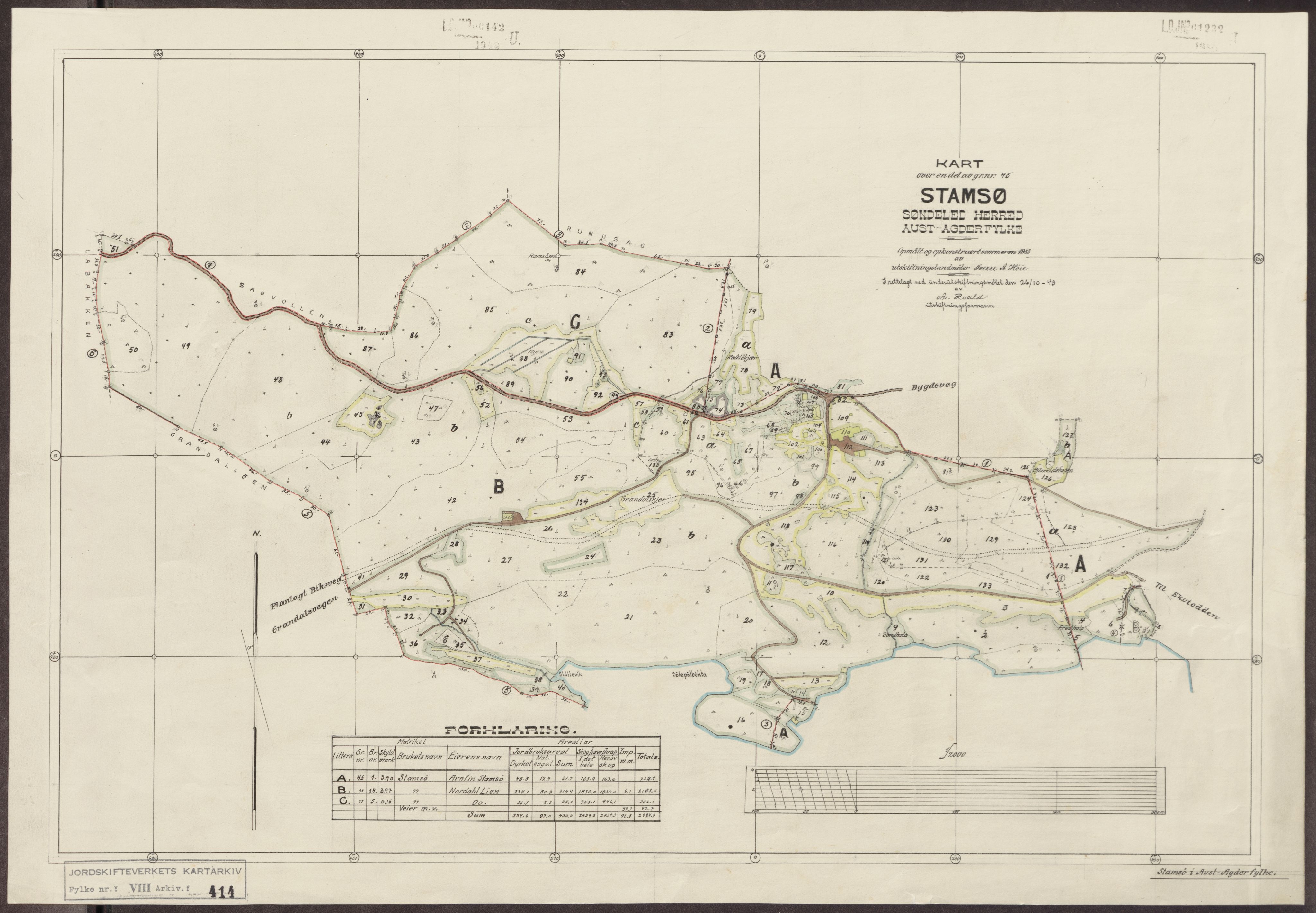 Jordskifteverkets kartarkiv, AV/RA-S-3929/T, 1859-1988, p. 588