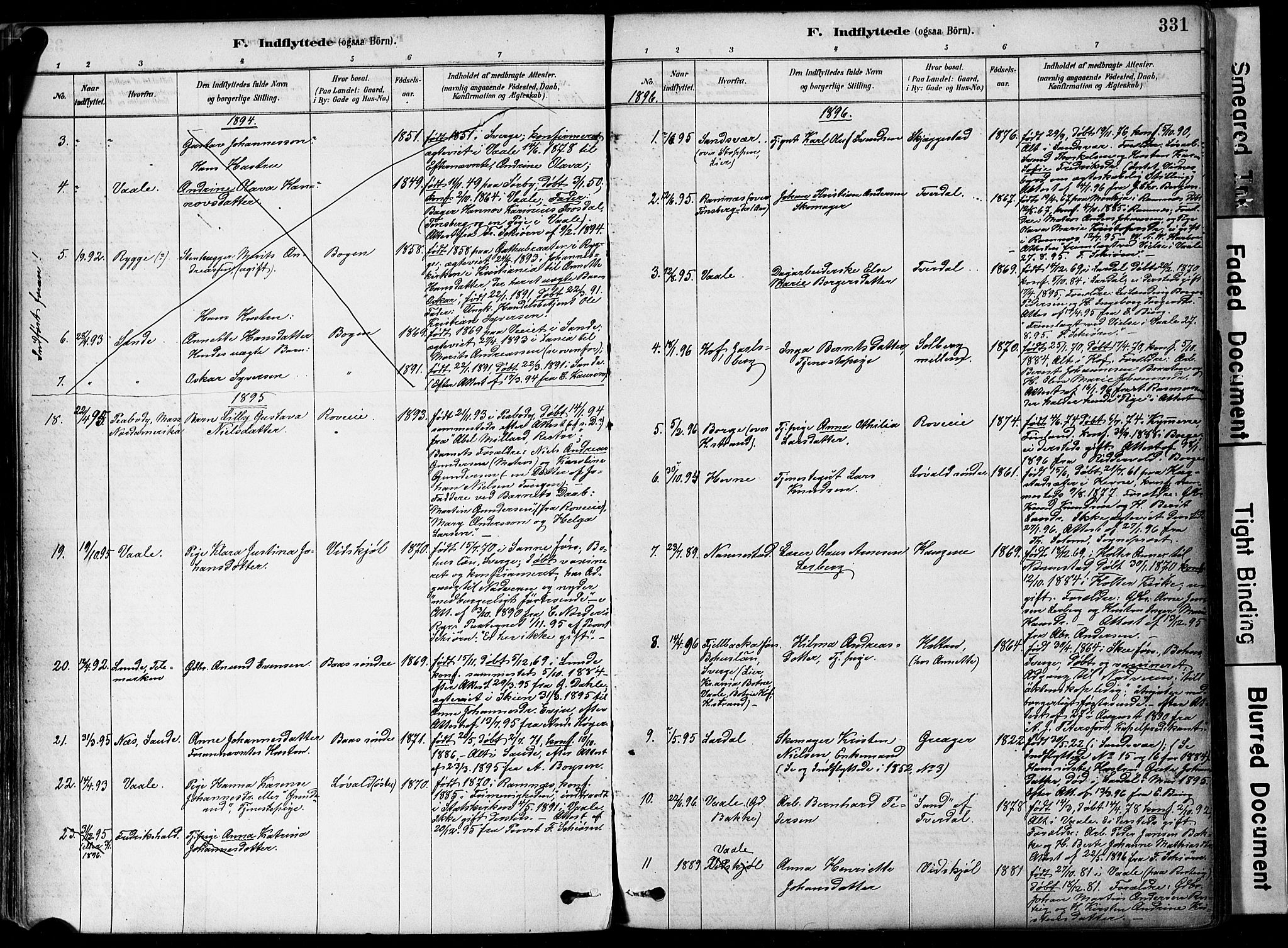 Botne kirkebøker, SAKO/A-340/F/Fa/L0007: Parish register (official) no. I 7, 1878-1910, p. 331