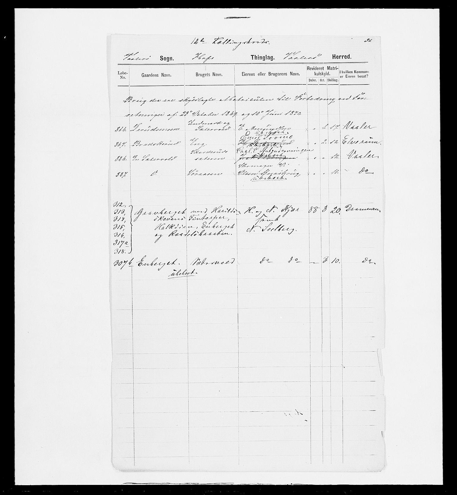 SAH, 1875 census for 0426P Våler parish (Hedmark), 1875, p. 106