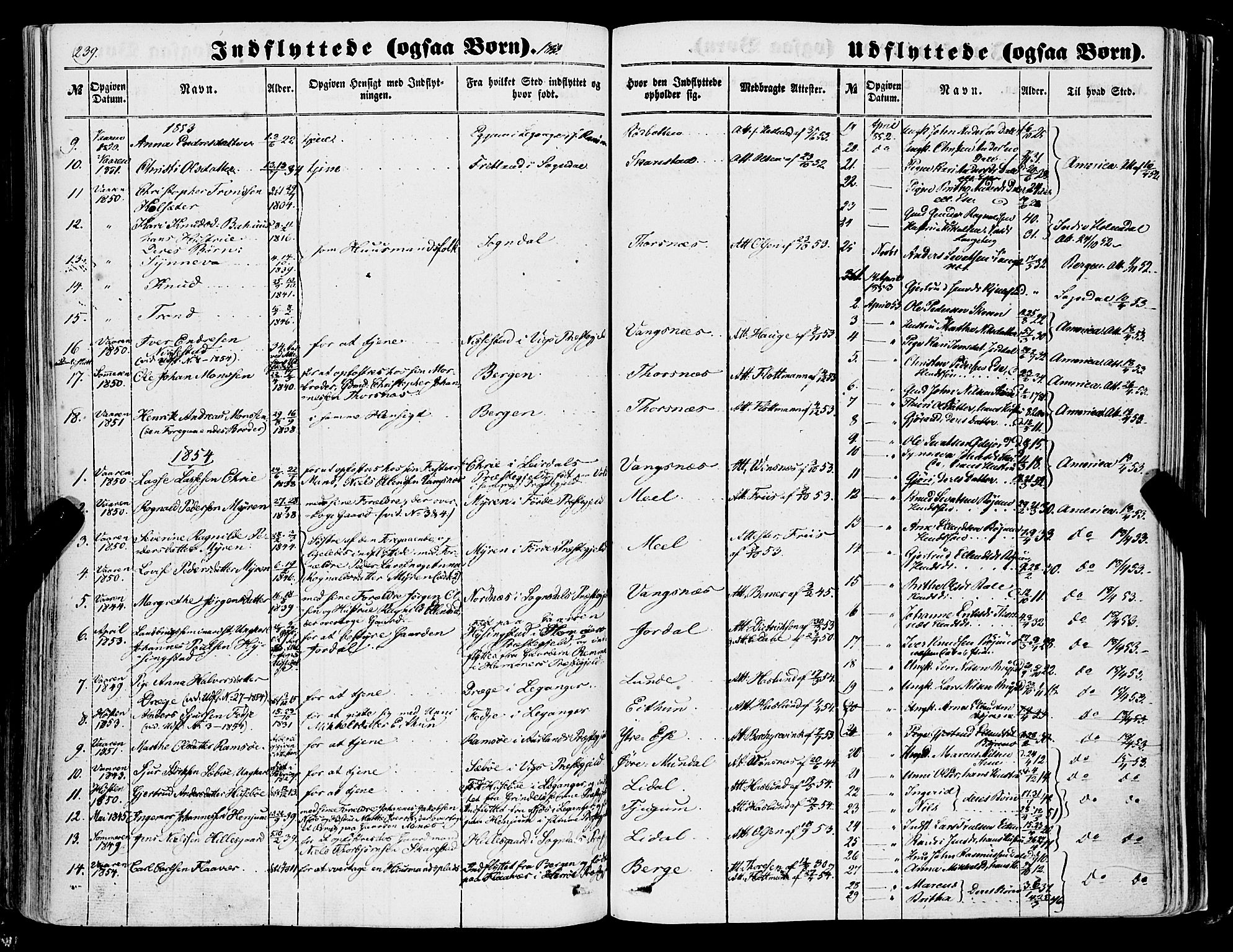 Balestrand sokneprestembete, AV/SAB-A-79601/H/Haa/Haaa/L0002: Parish register (official) no. A 2, 1847-1866, p. 239