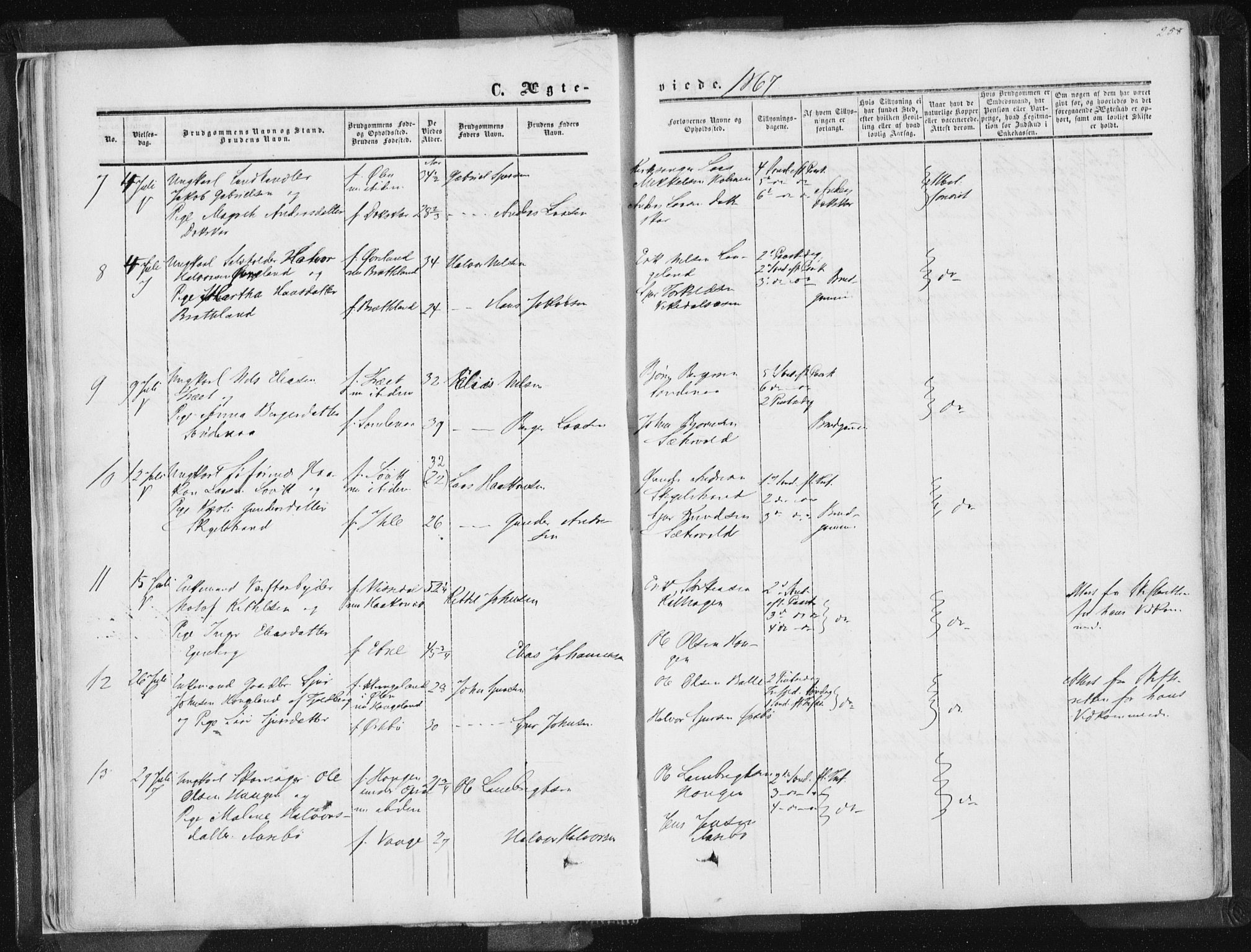 Vikedal sokneprestkontor, AV/SAST-A-101840/01/IV: Parish register (official) no. A 6.2, 1851-1867, p. 258