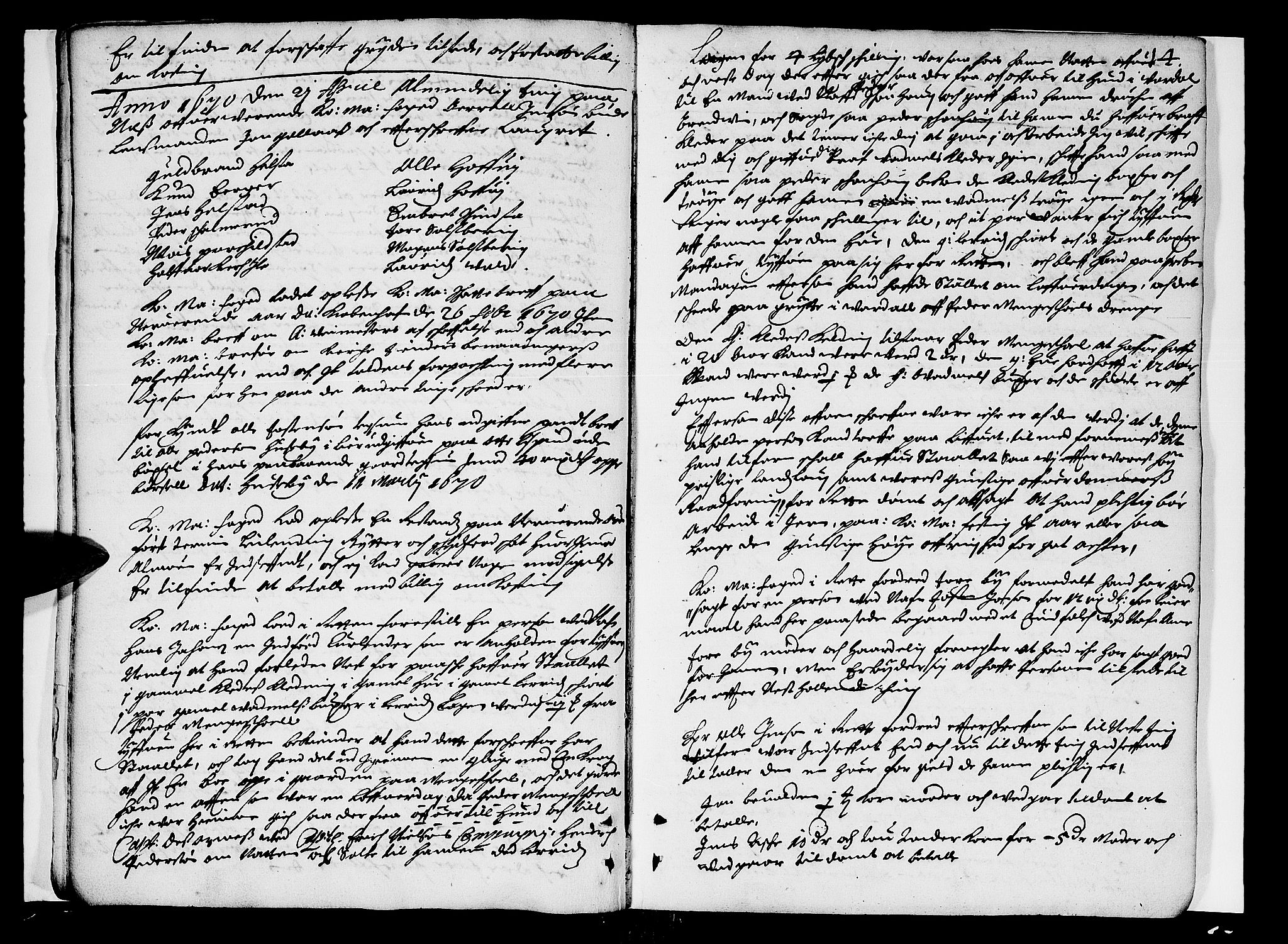 Hedemarken sorenskriveri, AV/SAH-TING-034/G/Gb/L0006: Tingbok, 1670, p. 13b-14a