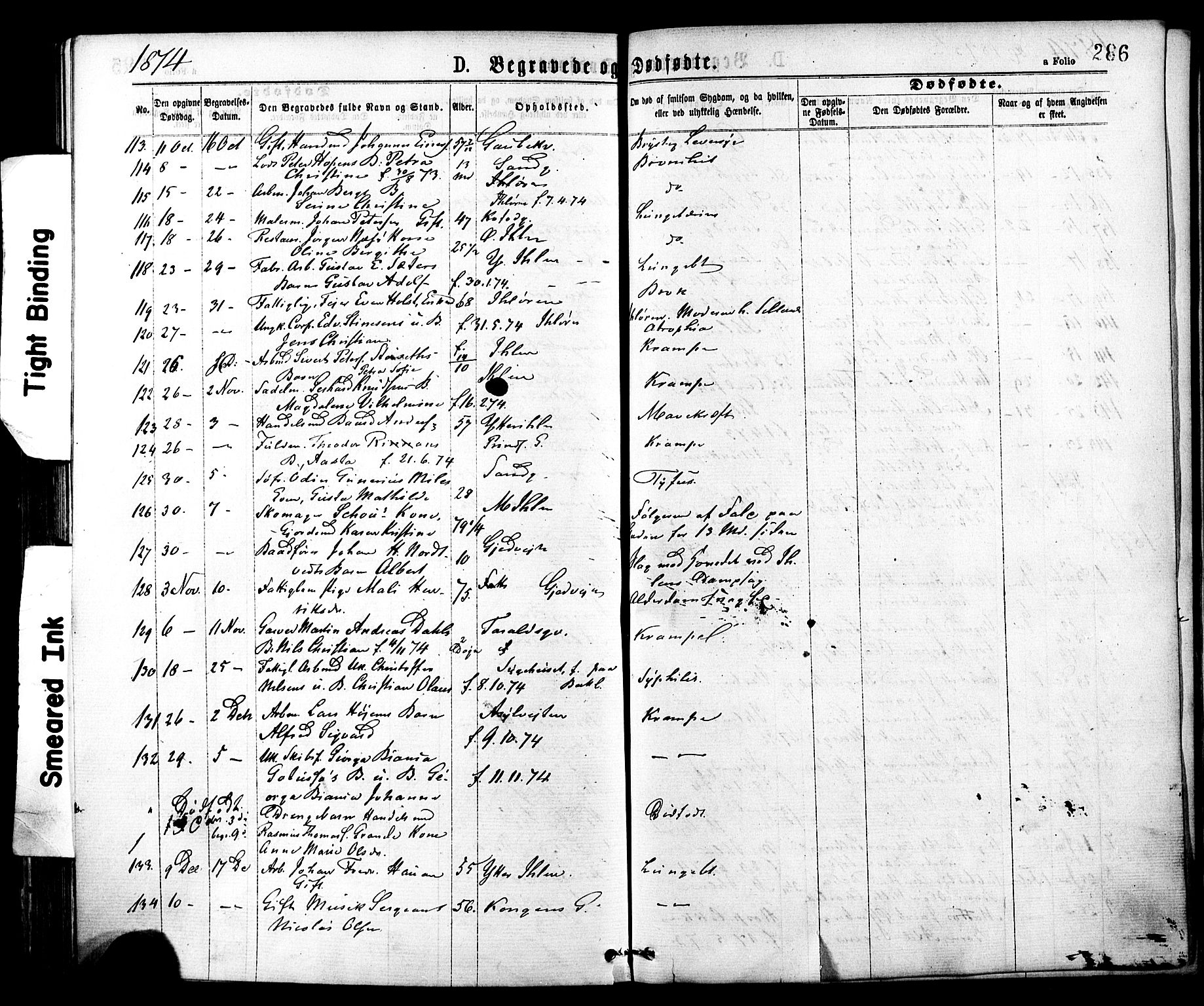 Ministerialprotokoller, klokkerbøker og fødselsregistre - Sør-Trøndelag, SAT/A-1456/602/L0118: Parish register (official) no. 602A16, 1873-1879, p. 286