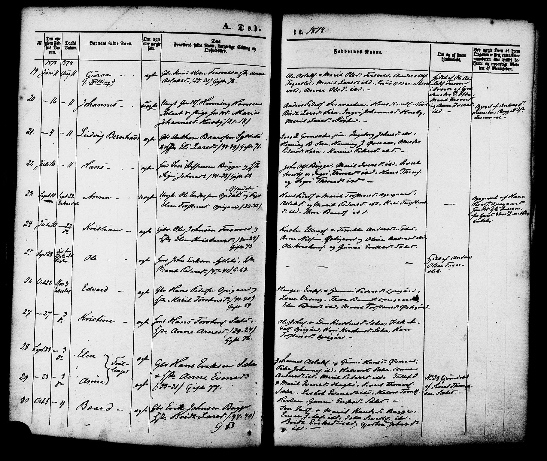 Ministerialprotokoller, klokkerbøker og fødselsregistre - Møre og Romsdal, AV/SAT-A-1454/552/L0637: Parish register (official) no. 552A01, 1845-1879, p. 88