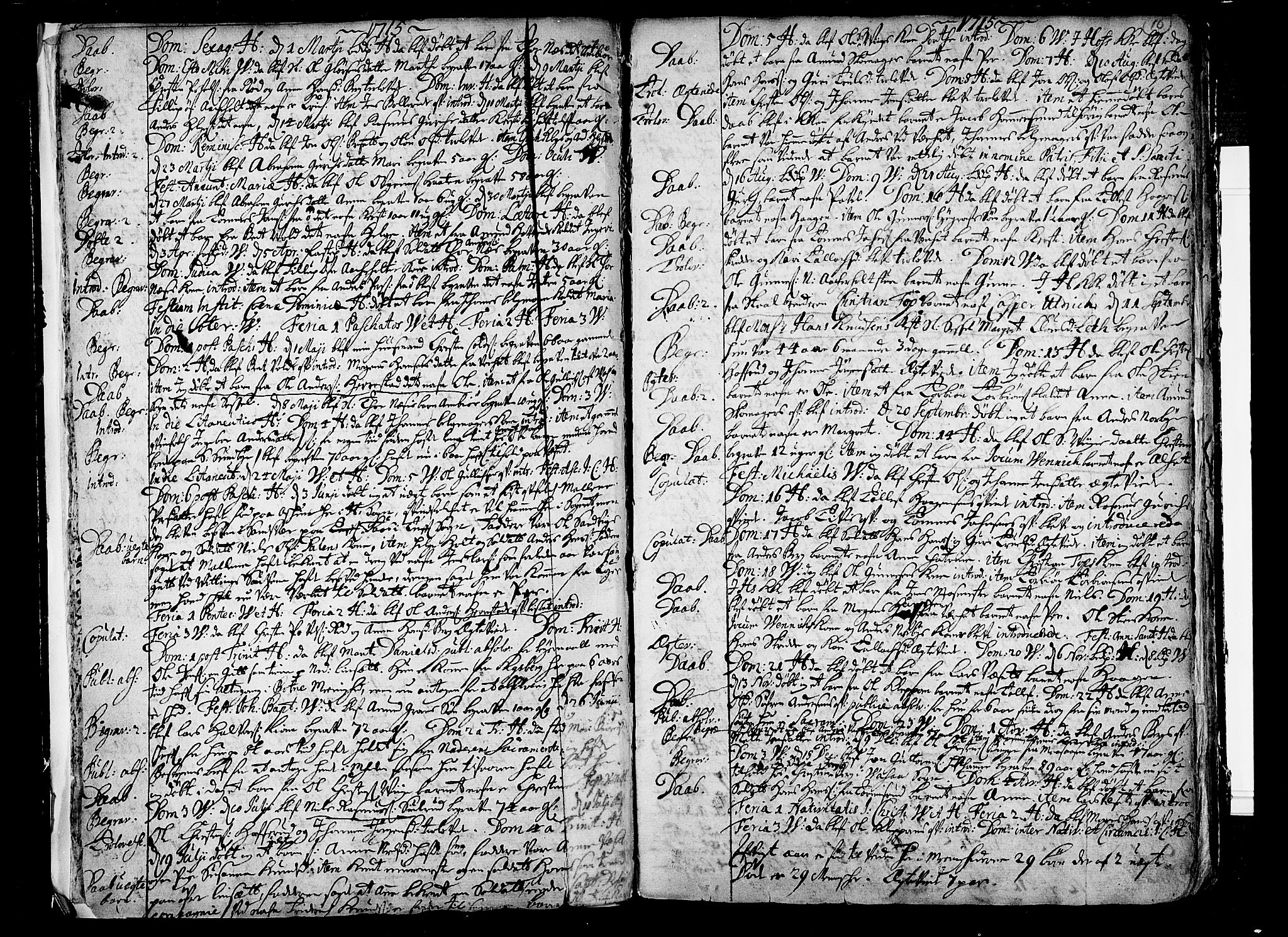 Hof kirkebøker, SAKO/A-64/F/Fa/L0001: Parish register (official) no. I 1, 1704-1745, p. 10