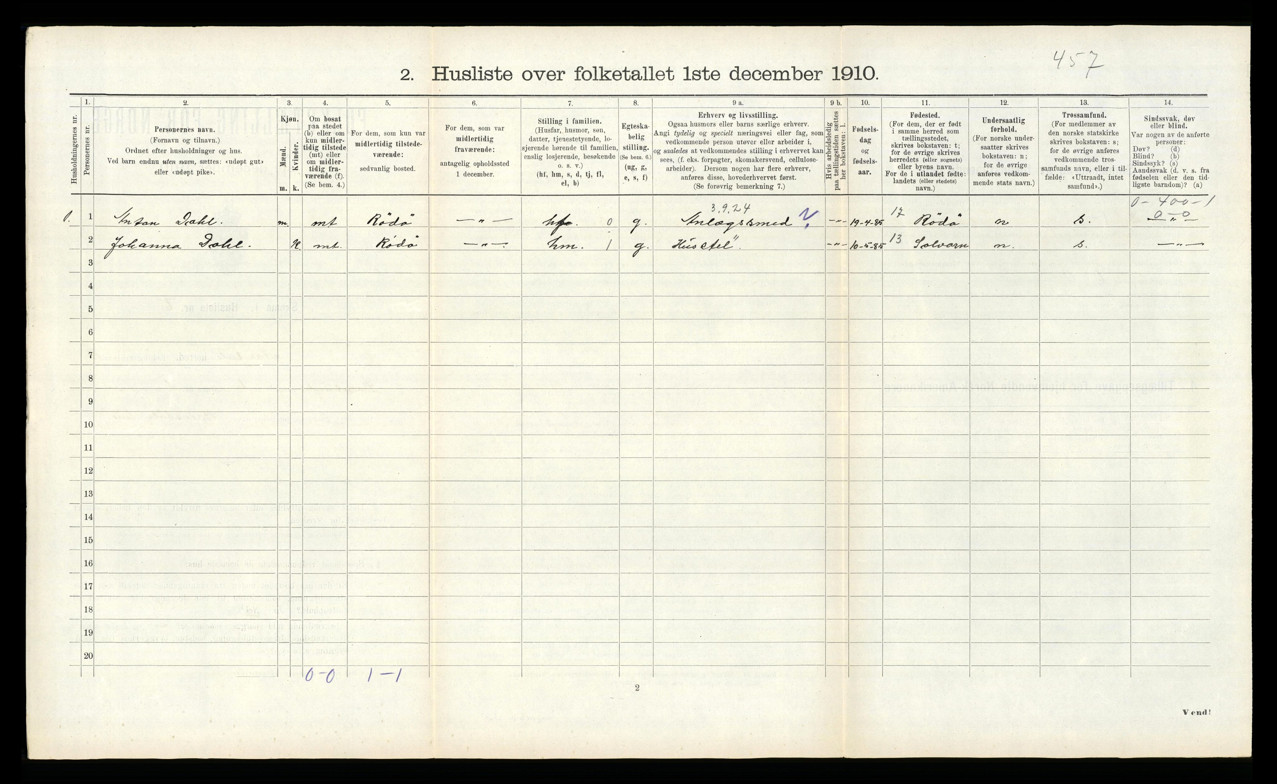 RA, 1910 census for Årdal, 1910, p. 183