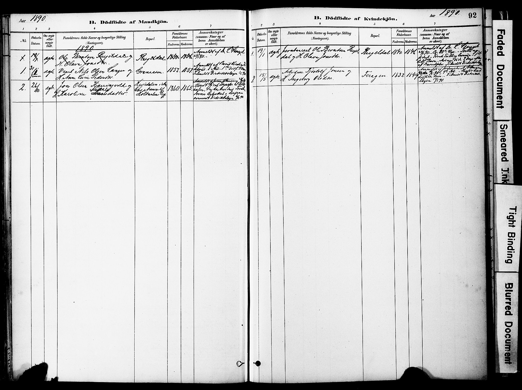 Ministerialprotokoller, klokkerbøker og fødselsregistre - Sør-Trøndelag, SAT/A-1456/681/L0933: Parish register (official) no. 681A11, 1879-1890, p. 92