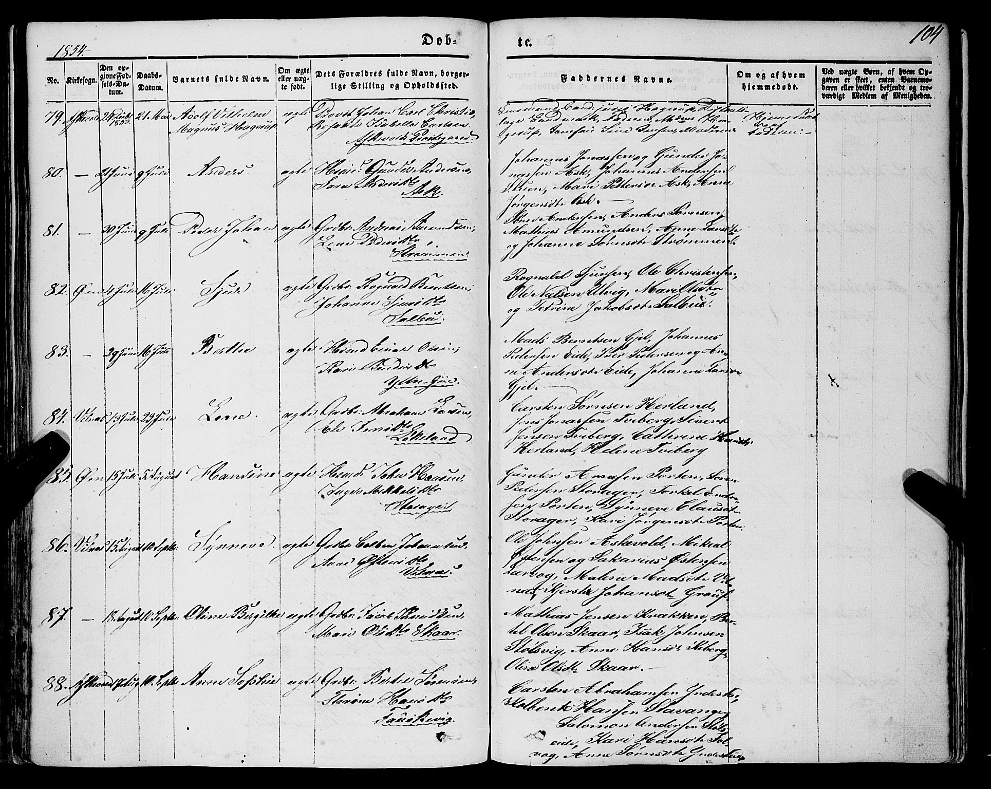 Askvoll sokneprestembete, SAB/A-79501/H/Haa/Haaa/L0011/0001: Parish register (official) no. A 11 I, 1845-1864, p. 105