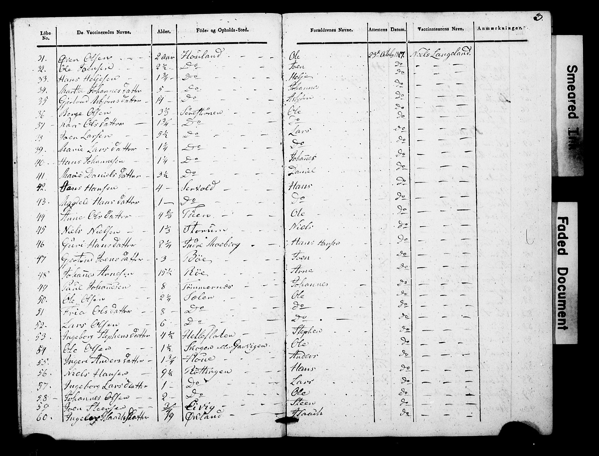 Os sokneprestembete, AV/SAB-A-99929: Parish register (official) no. A 19, 1817-1830, p. 3