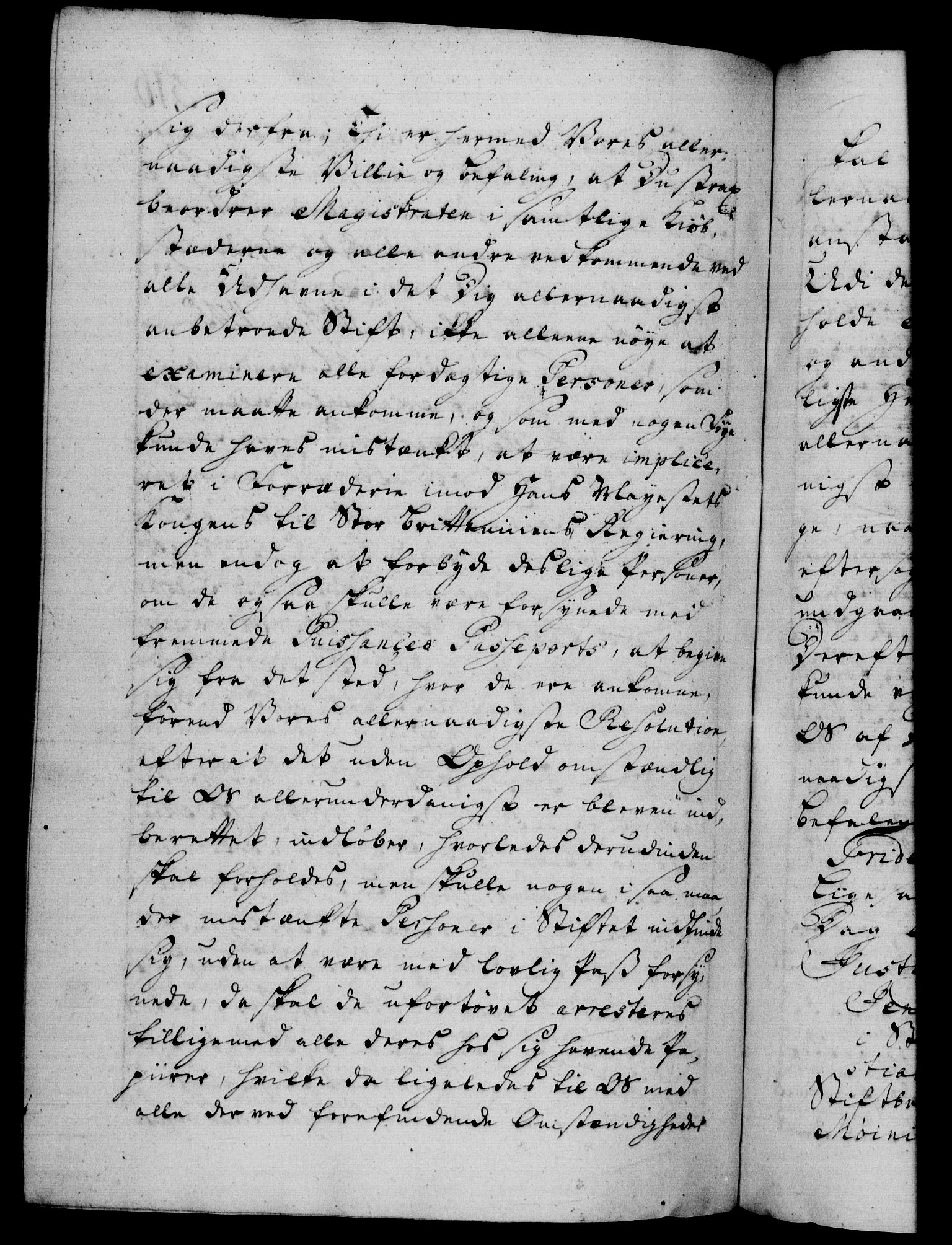 Danske Kanselli 1572-1799, AV/RA-EA-3023/F/Fc/Fca/Fcab/L0030: Norske tegnelser, 1744-1746, p. 516b