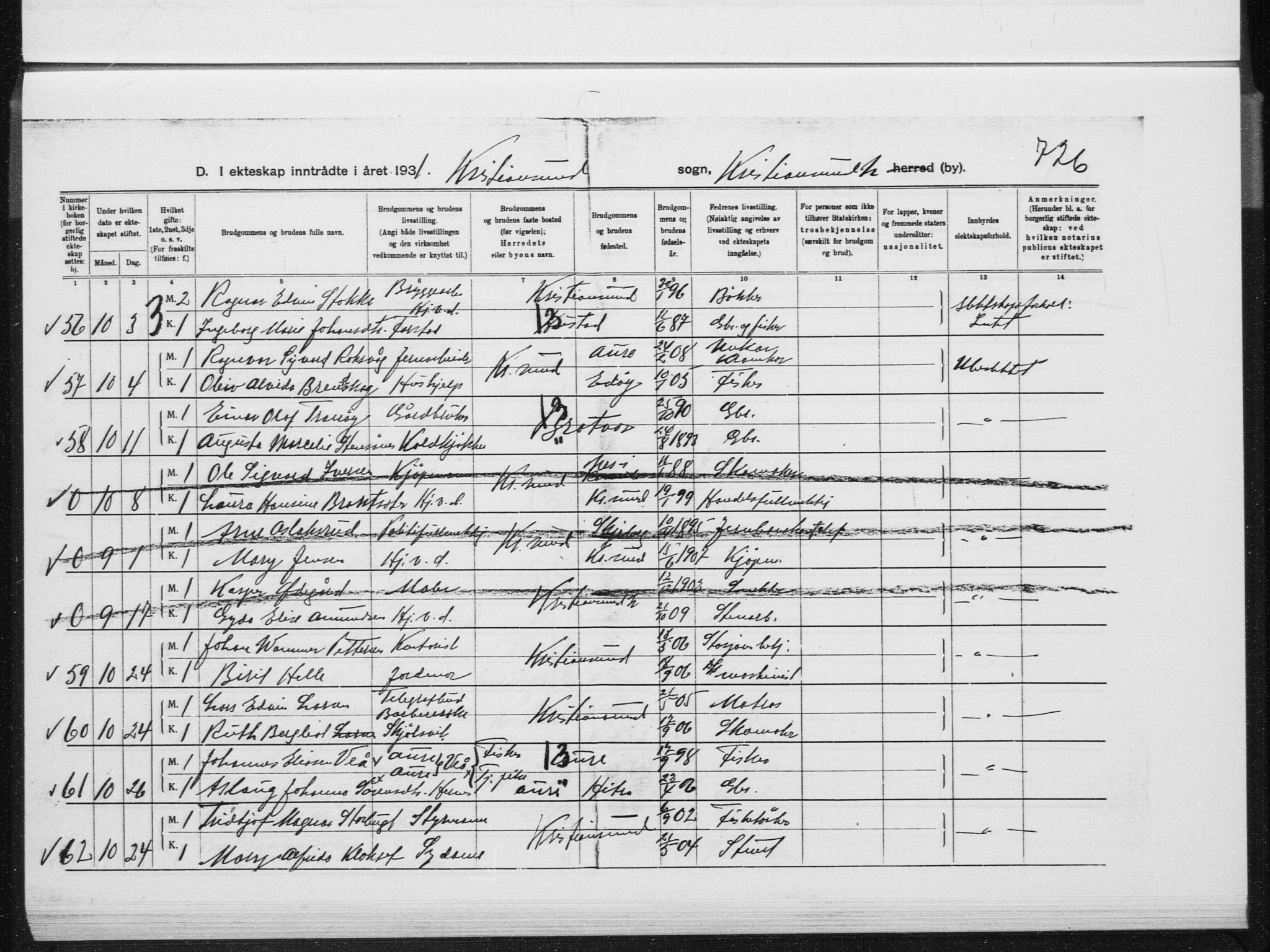 Ministerialprotokoller, klokkerbøker og fødselsregistre - Møre og Romsdal, AV/SAT-A-1454/572/L0862: Parish register (official) no. 572D06, 1917-1935