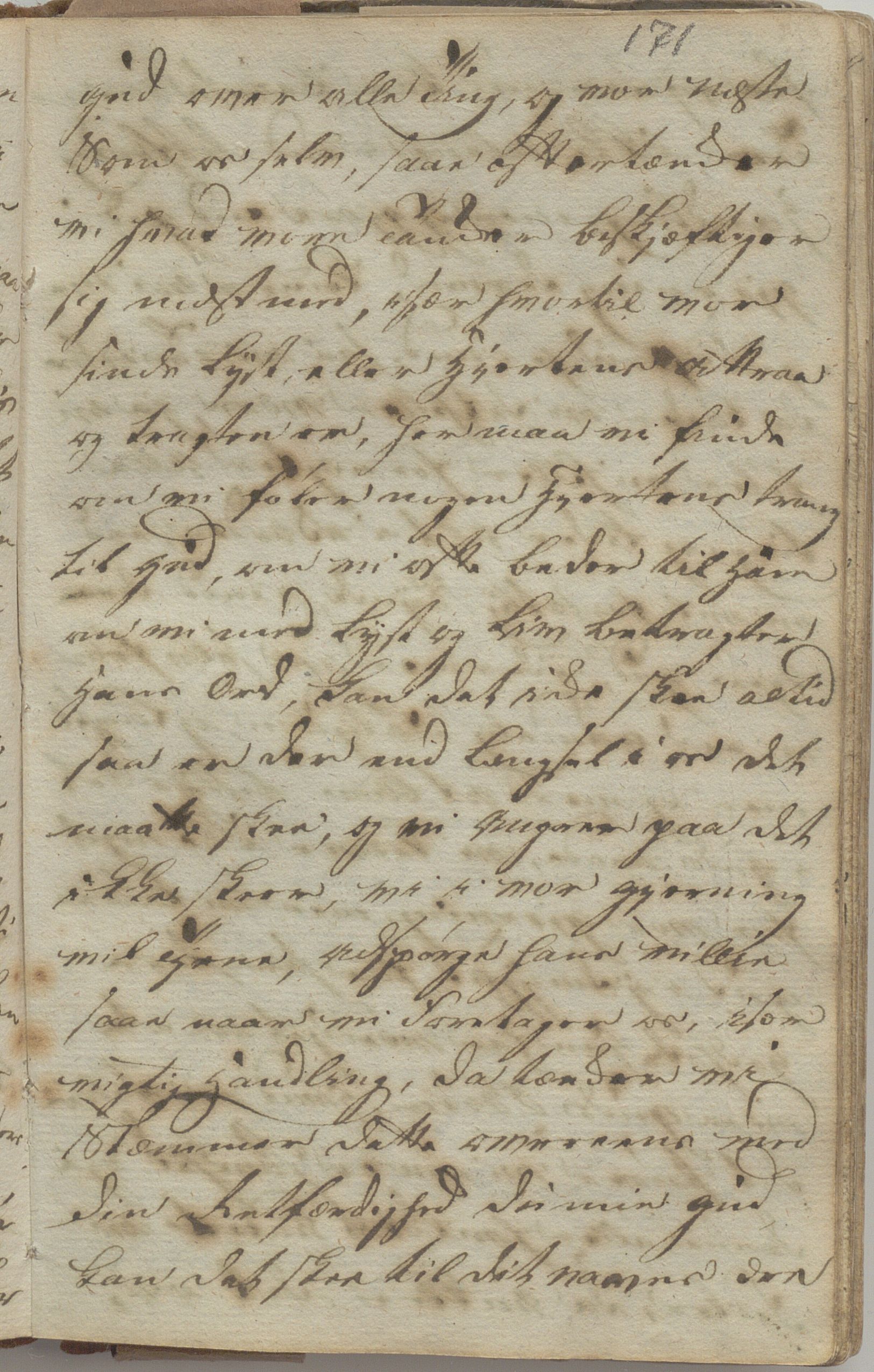 Heggtveitsamlingen, TMF/A-1007/H/L0049/0005: Kopibøker, brev, opptegnelser. / "Smaaland"- Bok tilhørt Ole Olsen Smaaland, 1815-1823, p. 171