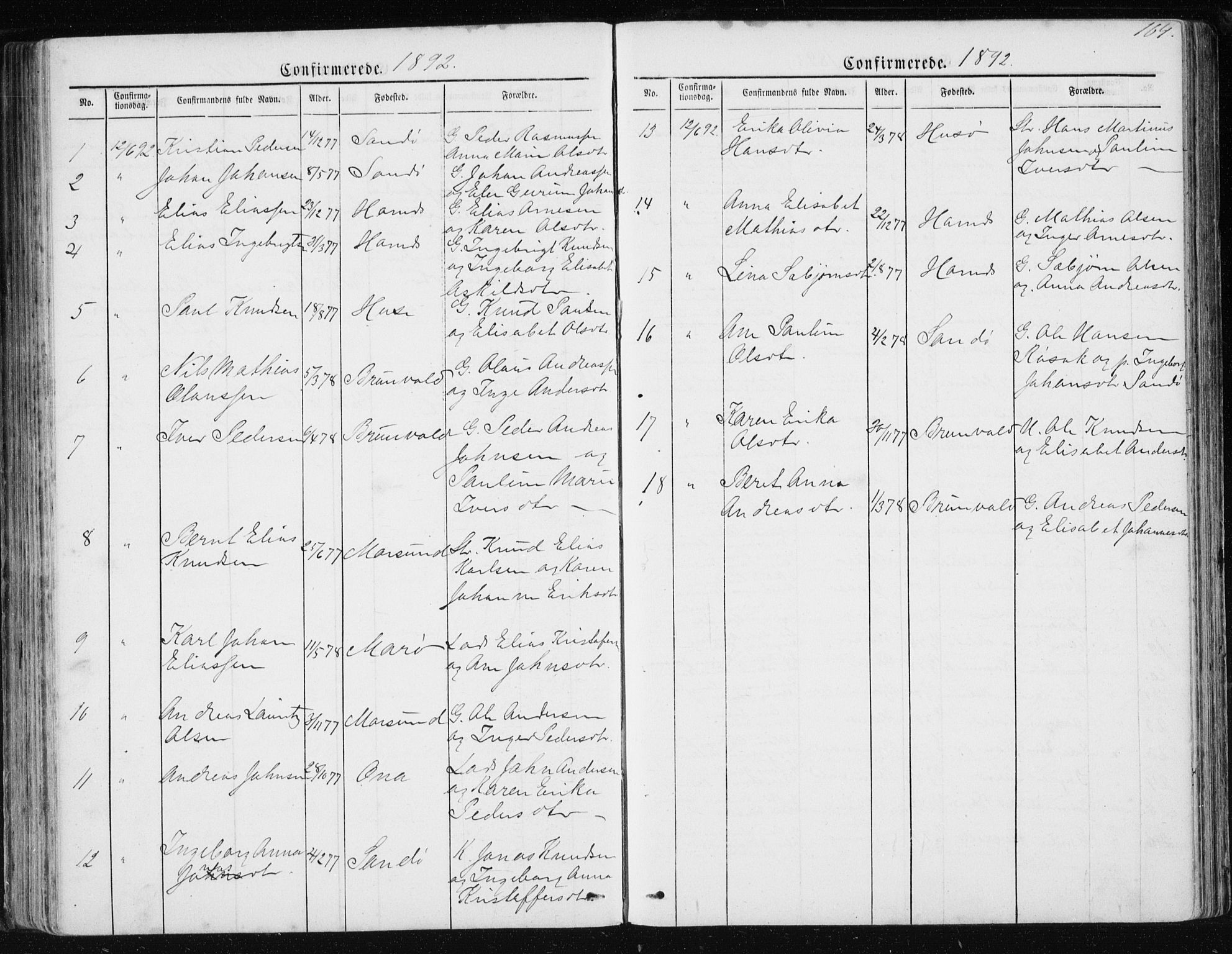 Ministerialprotokoller, klokkerbøker og fødselsregistre - Møre og Romsdal, AV/SAT-A-1454/561/L0732: Parish register (copy) no. 561C02, 1867-1900, p. 164