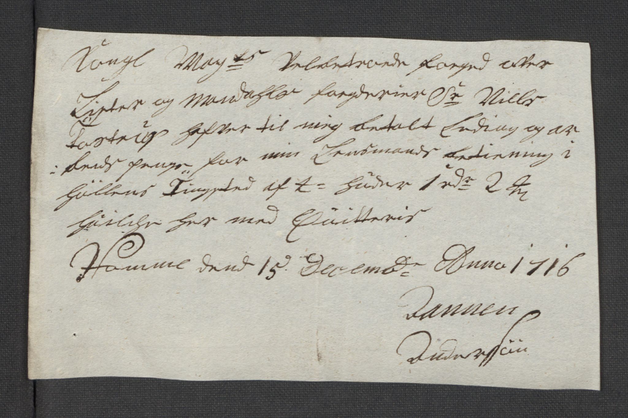 Rentekammeret inntil 1814, Reviderte regnskaper, Fogderegnskap, AV/RA-EA-4092/R43/L2560: Fogderegnskap Lista og Mandal, 1716, p. 204