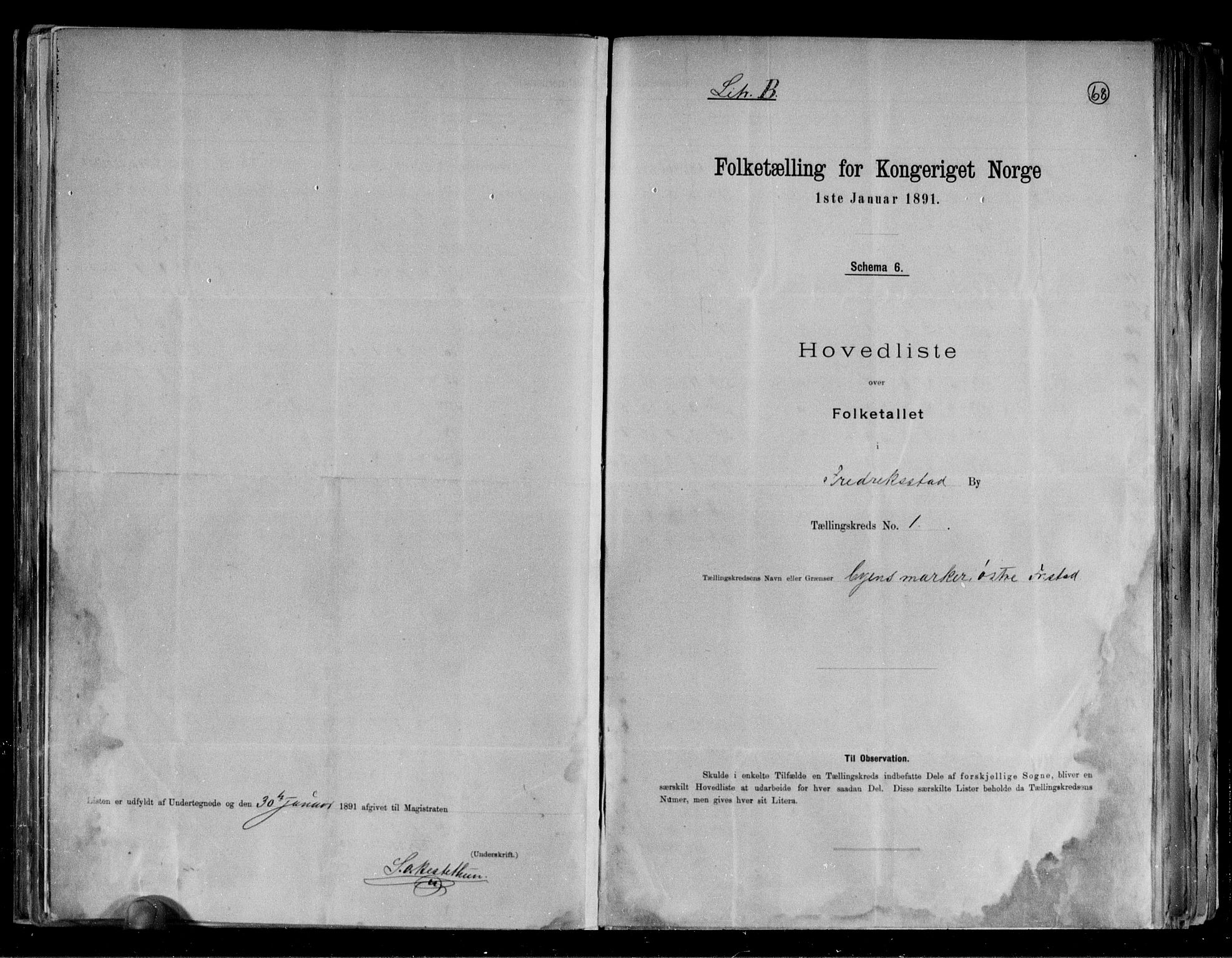 RA, 1891 census for 0103 Fredrikstad, 1891, p. 7