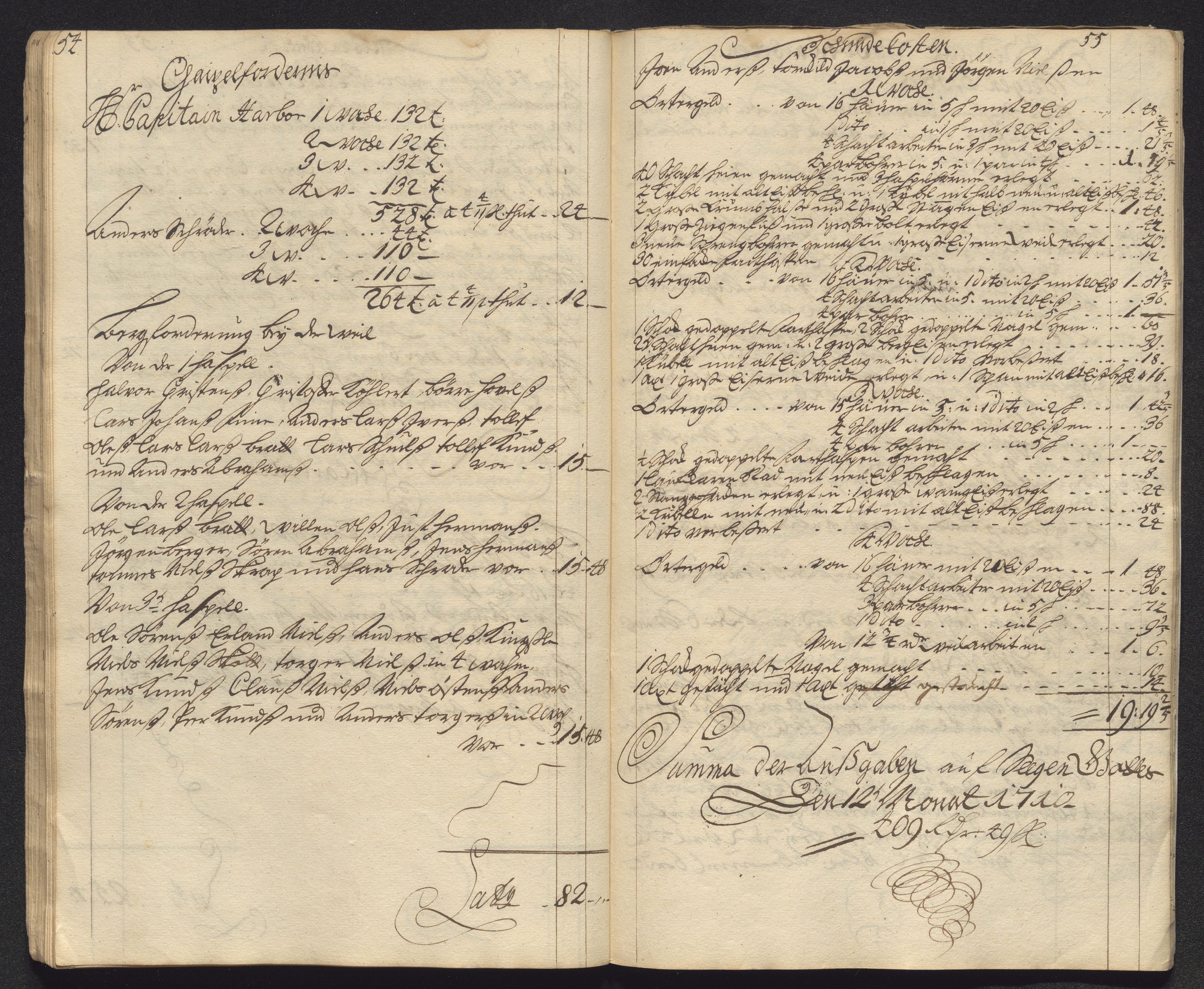 Kongsberg Sølvverk 1623-1816, AV/SAKO-EA-3135/001/D/Dc/Dcd/L0099: Utgiftsregnskap for gruver m.m., 1710, p. 561