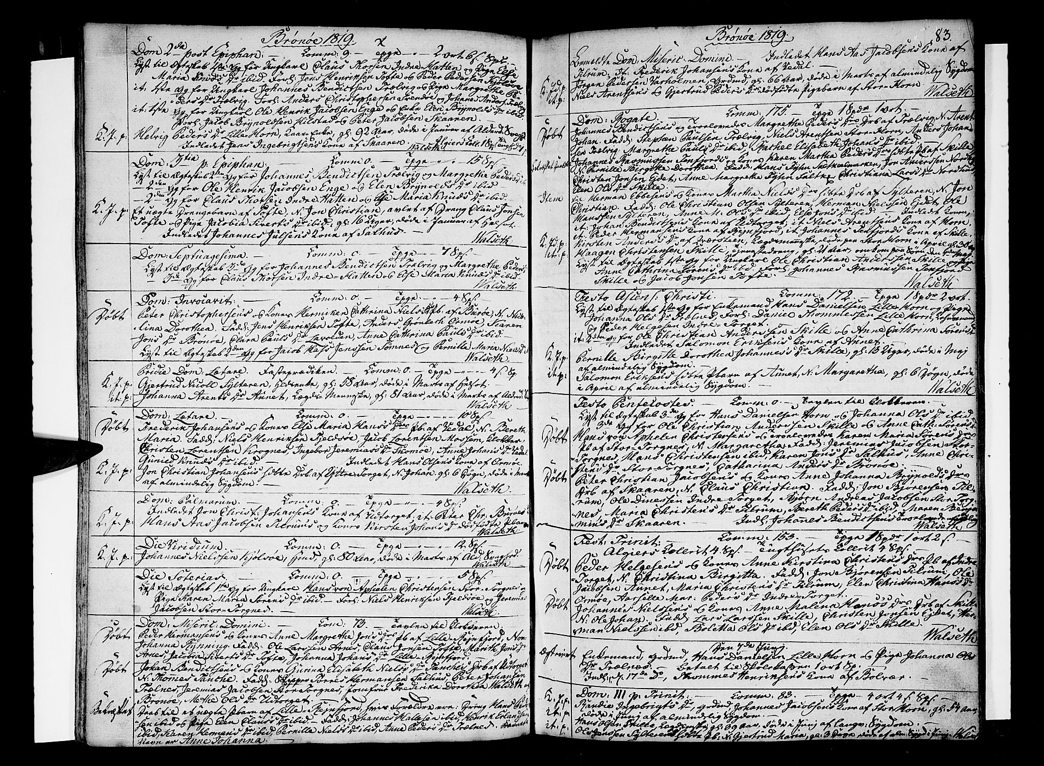Ministerialprotokoller, klokkerbøker og fødselsregistre - Nordland, SAT/A-1459/813/L0196: Parish register (official) no. 813A06, 1804-1819, p. 83